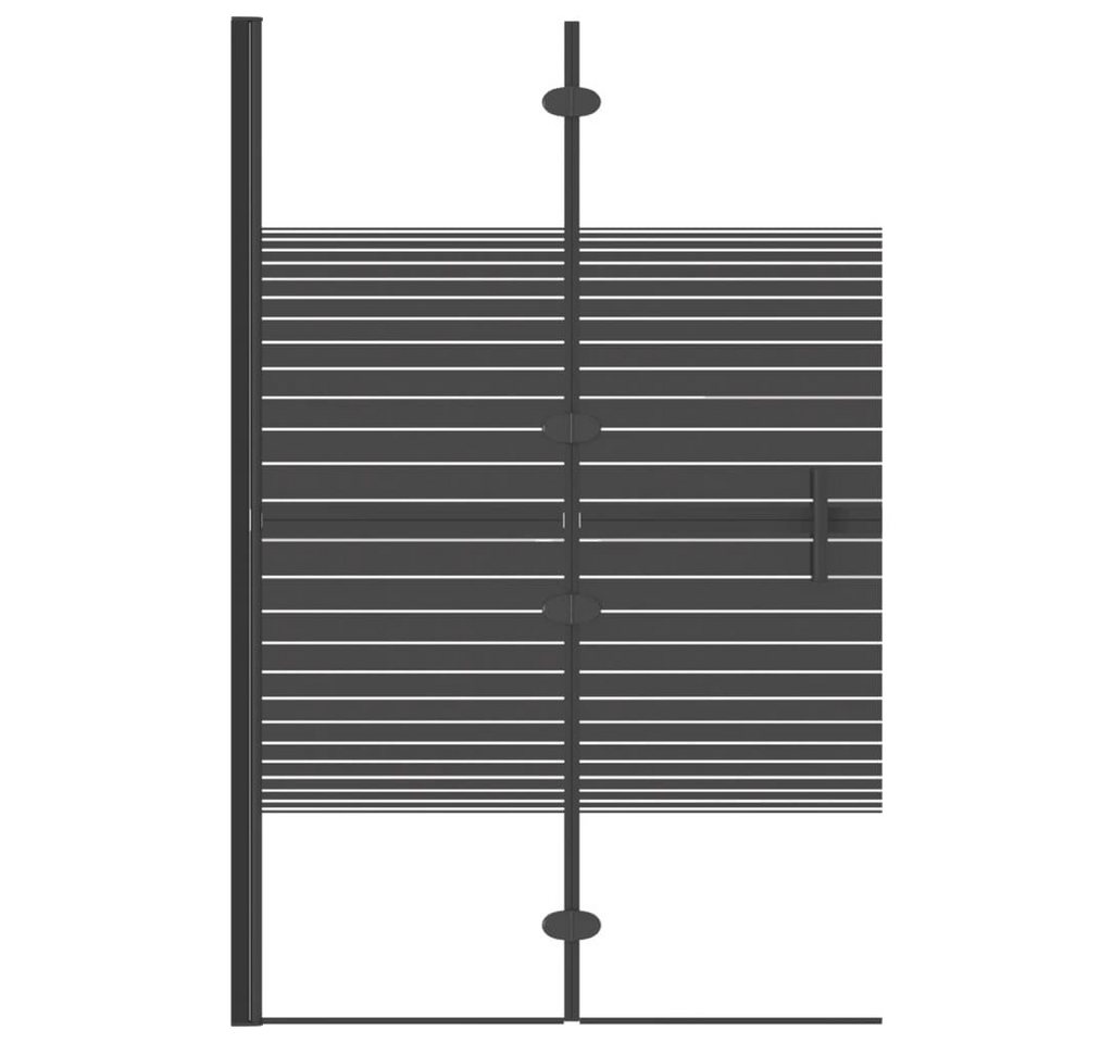 Thumbnail - vidaXL Duschwand Faltbare Duschkabine ESG 80x140 cm Schwarz