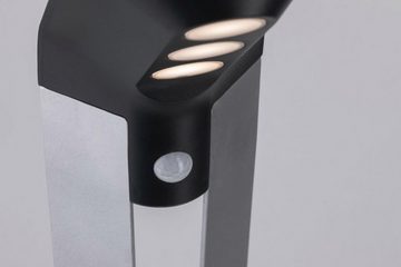 Paulmann LED Pollerleuchte Soley, Memoryfunktion, mehrere Helligkeitsstufen, LED fest integriert, Warmweiß, LED-Modul