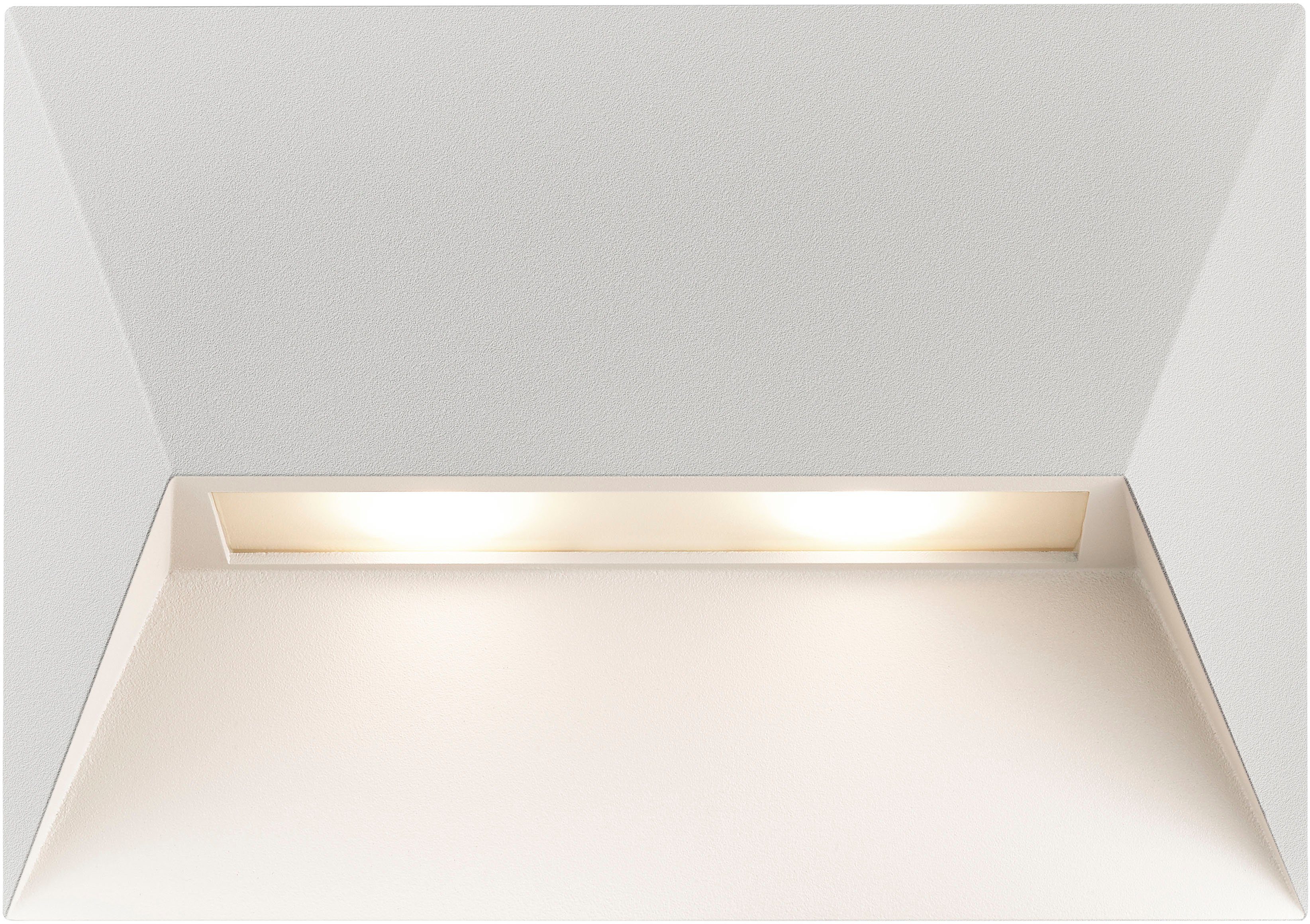 Nordlux Außen-Wandleuchte Architekturdesign, Parallelschaltung Leuchtmittel, austauschbare möglich, Pontio, ohne Glühbirne