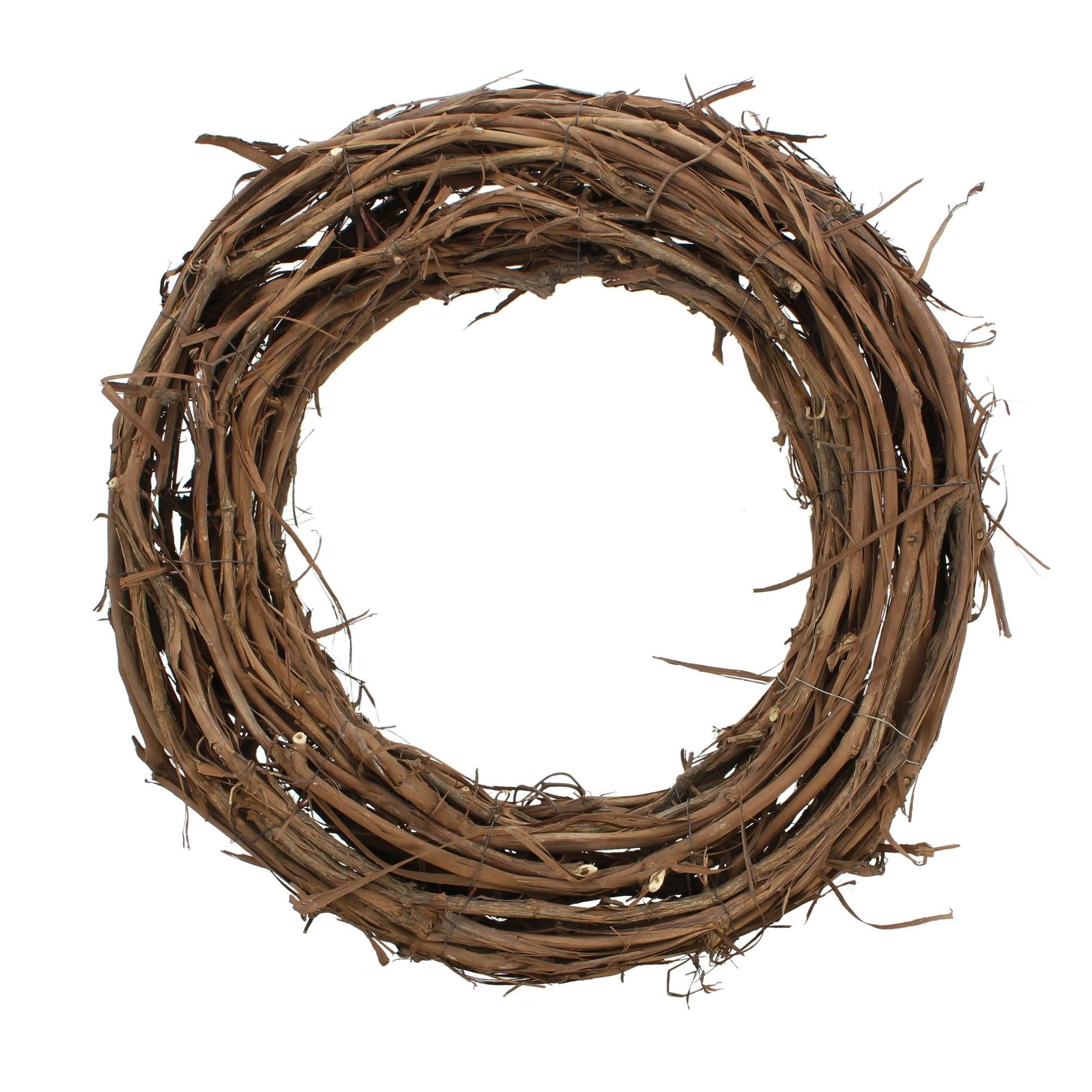 Dekokranz Naturkranz Rustikal" aus Rattan, Ø 50 cm, Wandkranz, Türkranz"