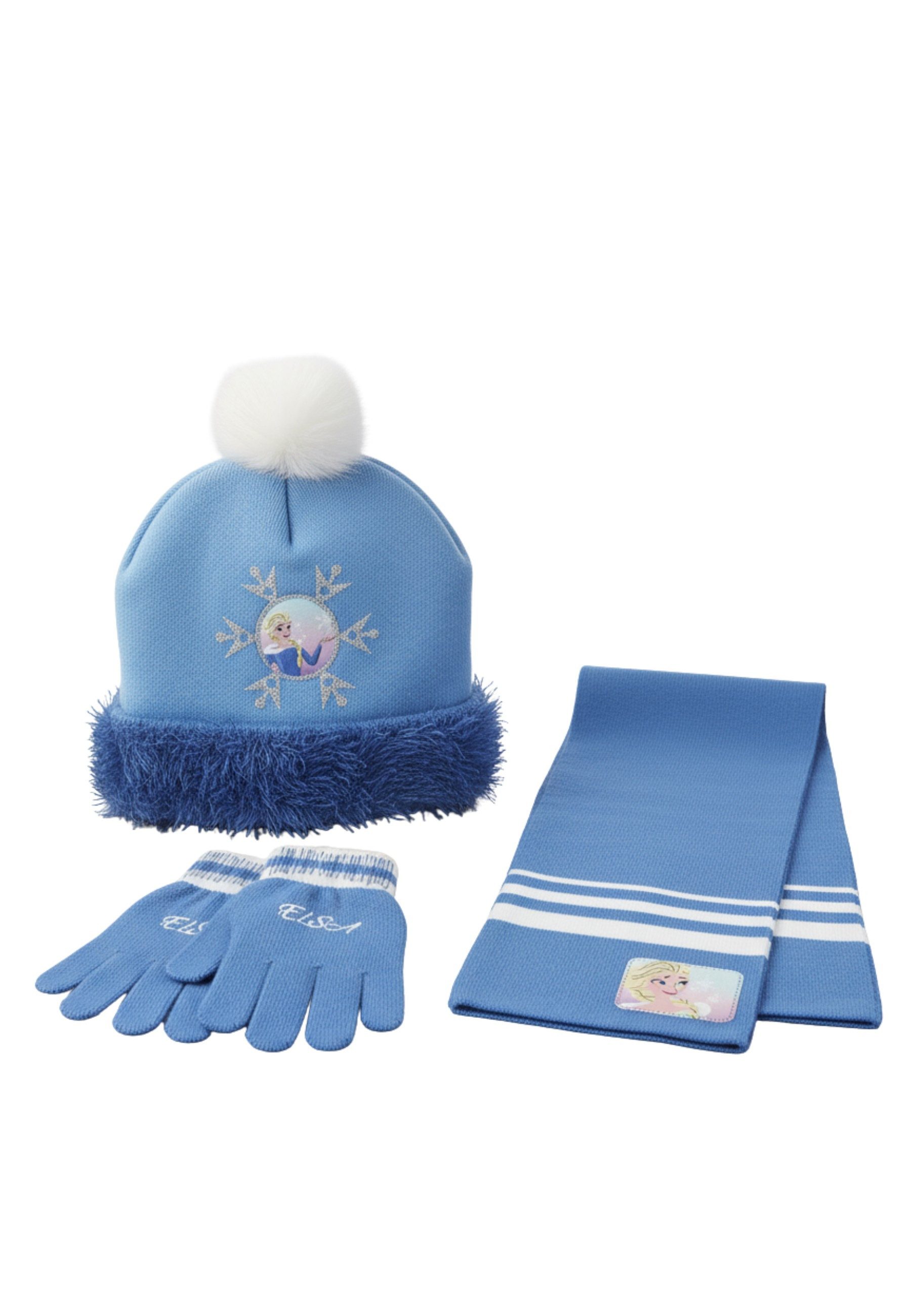 Disney Schal 3-teiliges Frozen Schal-Set, (Set)