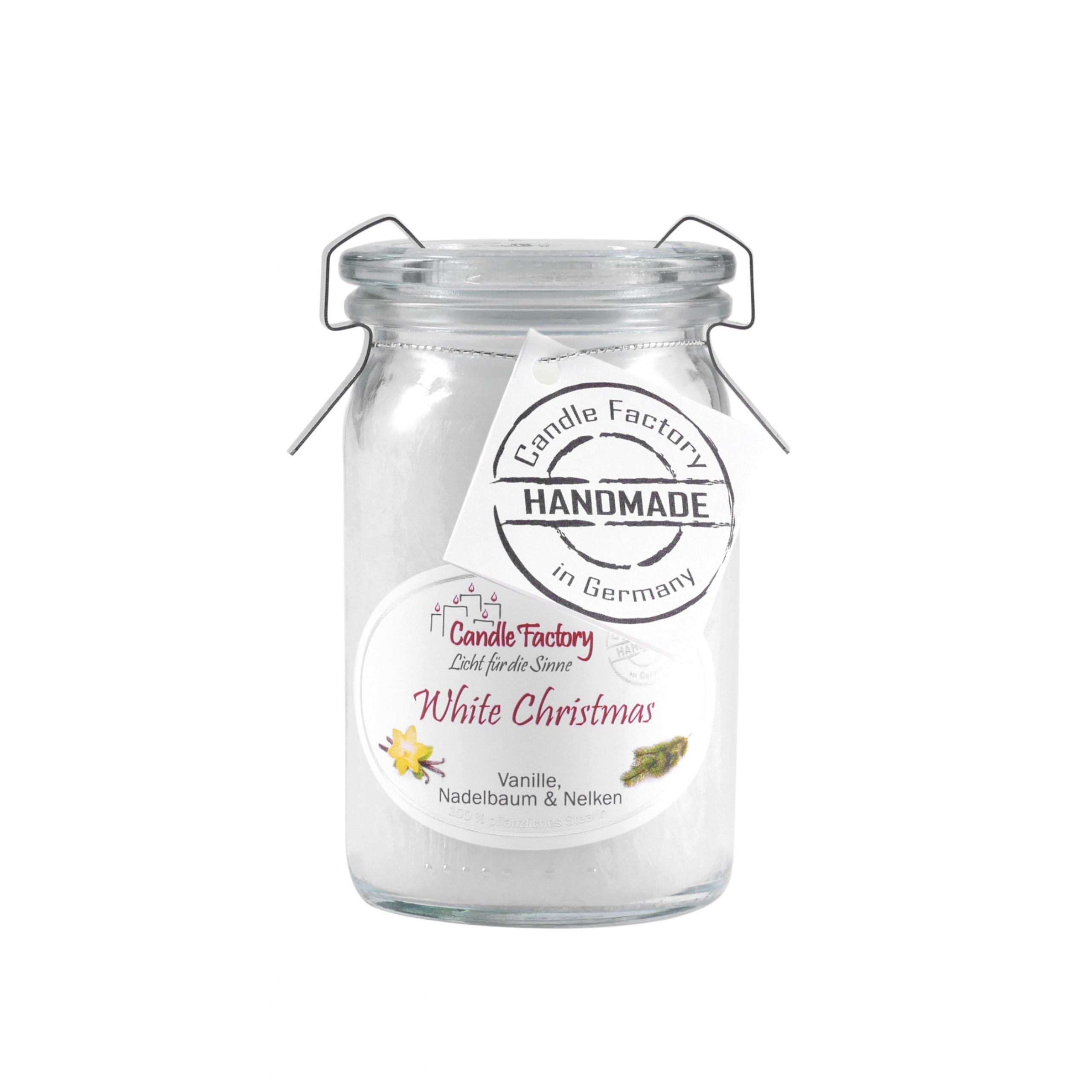 Candle Factory Duftkerze Candle Factory Baby Jumbo White Christmas Duftkerze Dekokerze 308052