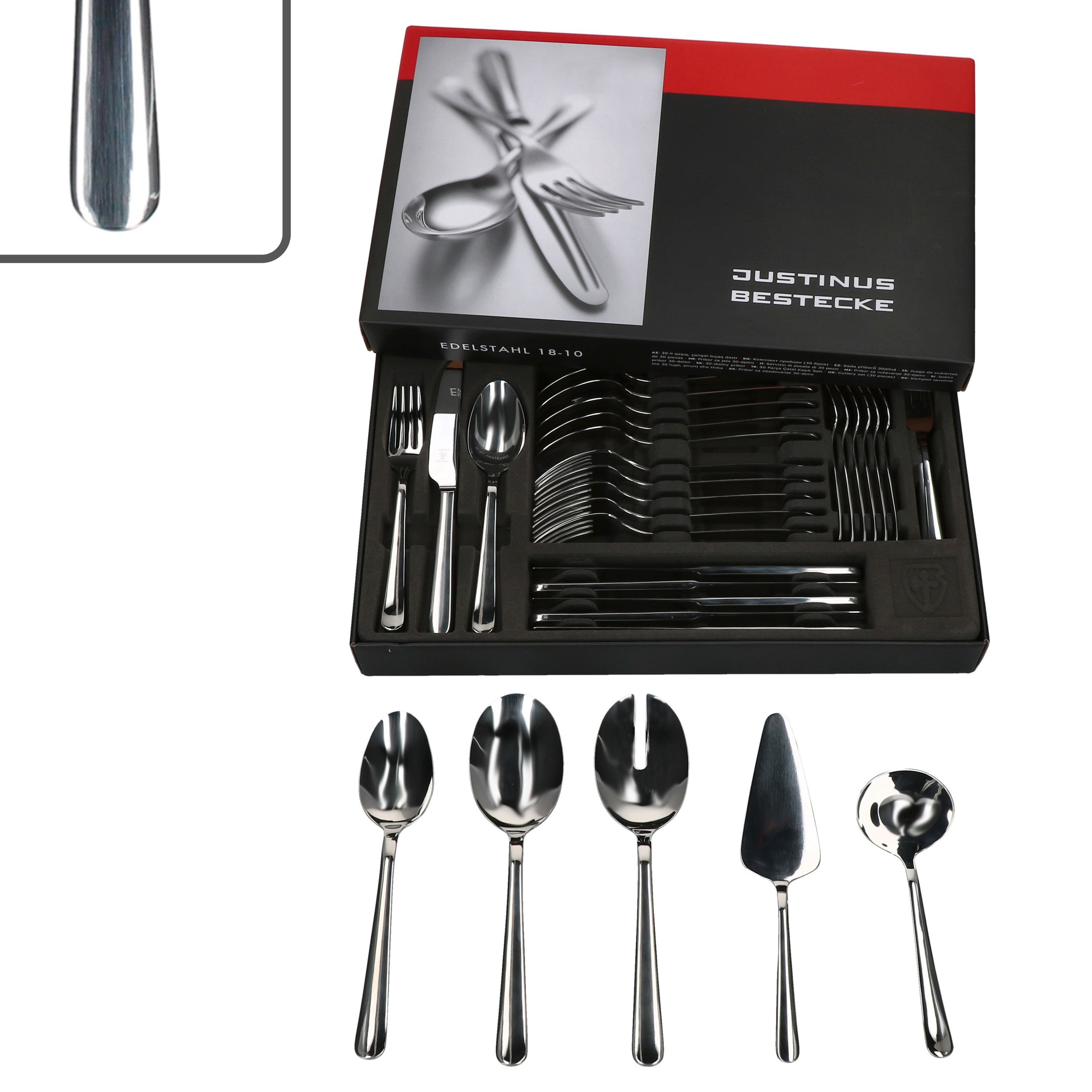 Besteck-Set 35tlg Style Art Komplett-Besteck-Set inkl Anlegeteile 6 Personen