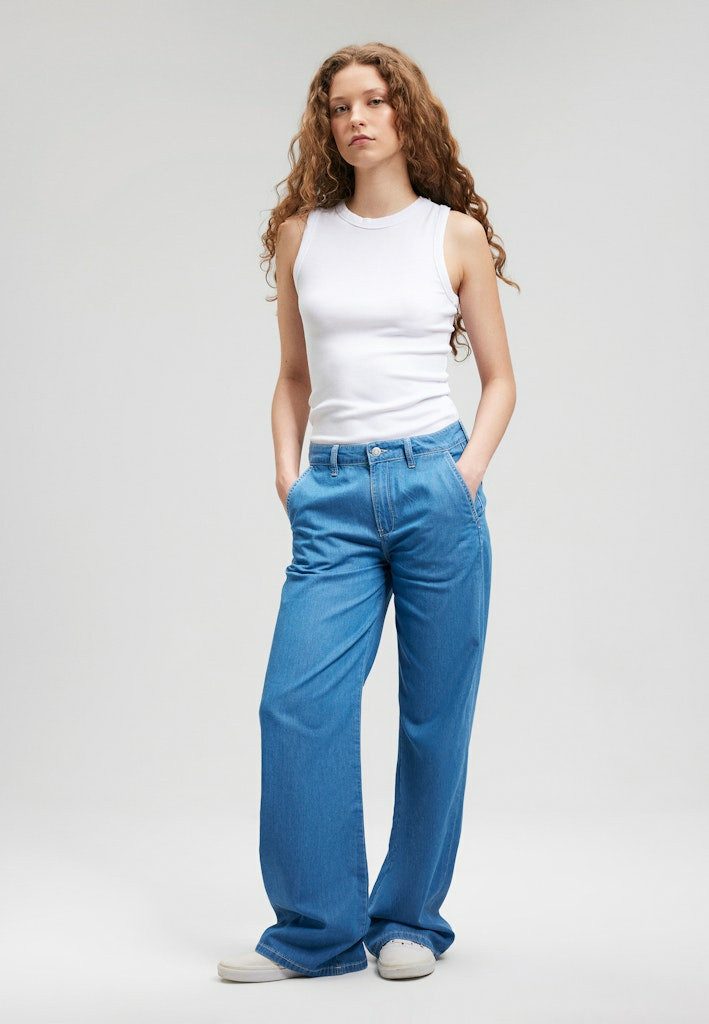 Mavi 5-Pocket-Jeans Straight Leg Jeans für Damen (1-tlg)