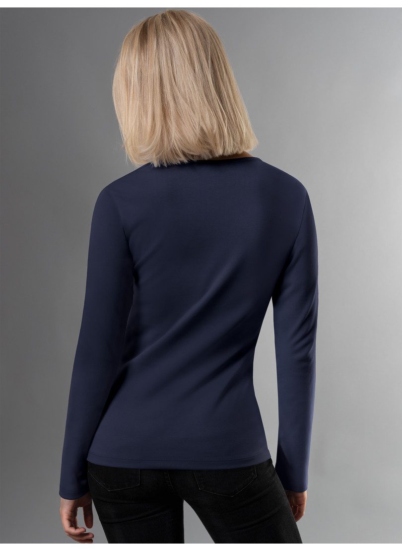 Trigema Longsleeve TRIGEMA Langarmshirt mit Kristallsteinen (1-tlg) – Bild 3 von 5