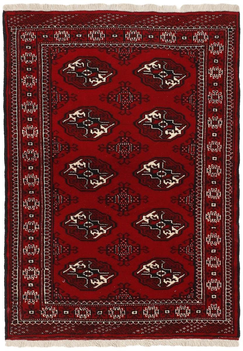Orientteppich Turkaman 96x142 Handgeknüpfter Orientteppich / Perserteppich, Nain Trading, rechteckig, Höhe: 6 mm