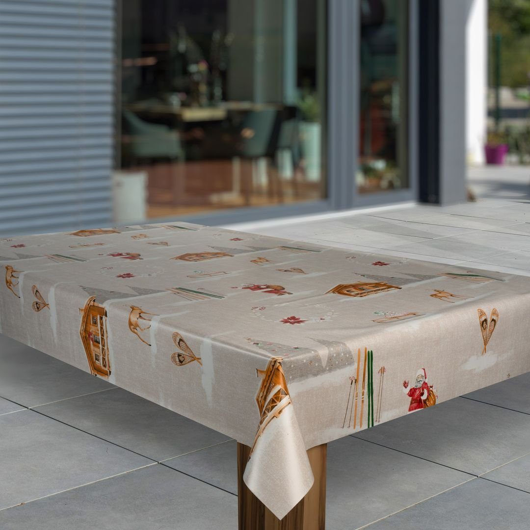 laro Tischdecke Wachstuch-Tischdecke Sterne Weihnachten Weihnachts-Motive günstig online kaufen