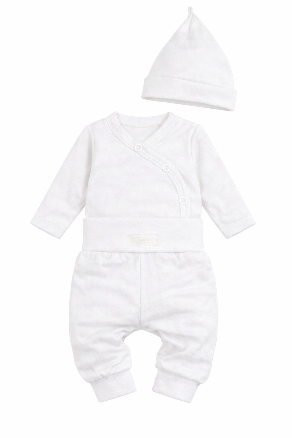 La Bortini Erstausstattungspaket Baby Anzug Body Hose Mütze Set Wickelbody Schlupfhose neutral (Erstlingsset, 3-teilig für Jungen und Mädchen) aus Baumwolle, 44 50 56 62 68 74 80 86, unisex