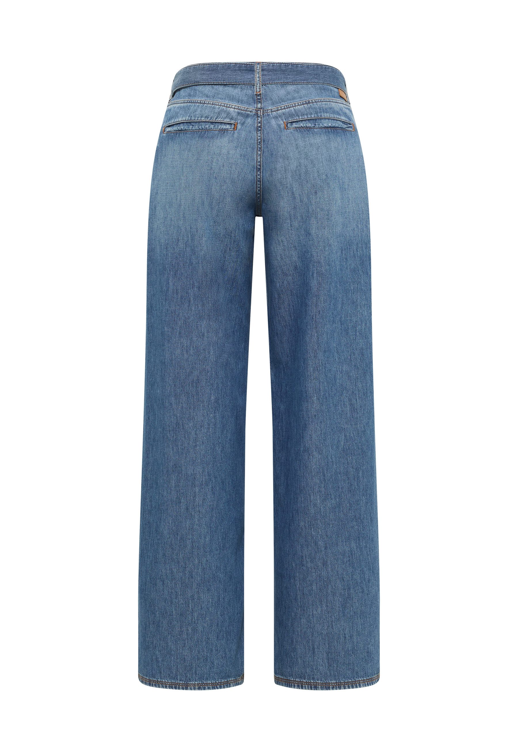 MUSTANG Weite Jeans Damen Style Medley Wide with Belt