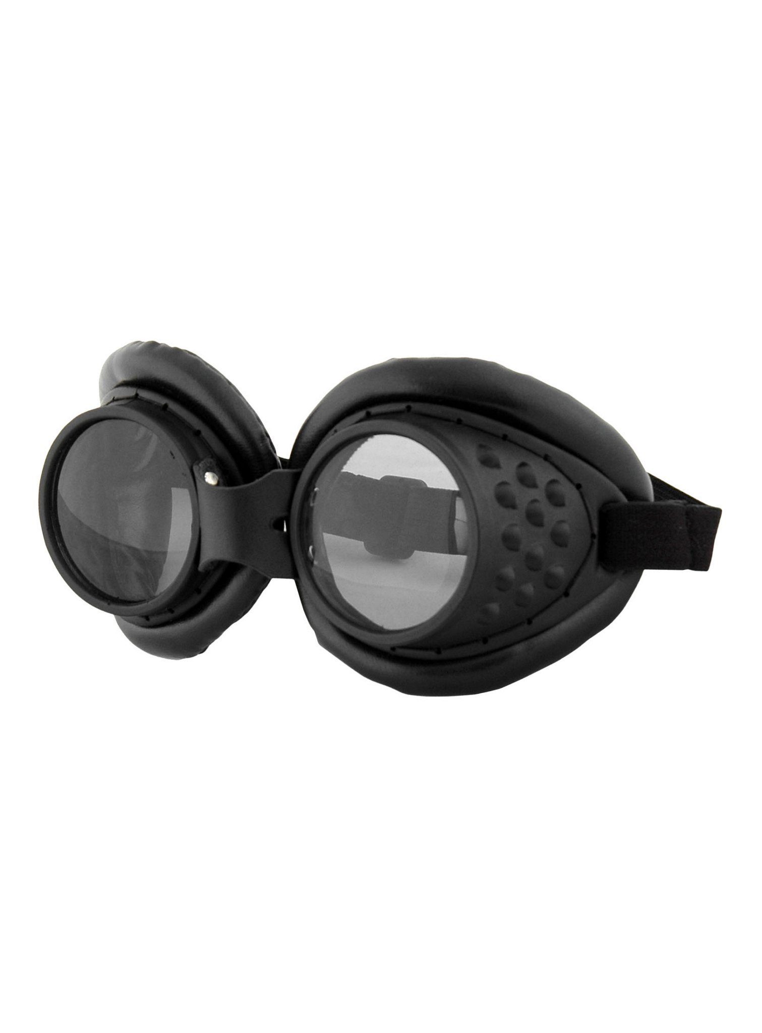 Kostüm Steampunk Fliegerbrille schwarz