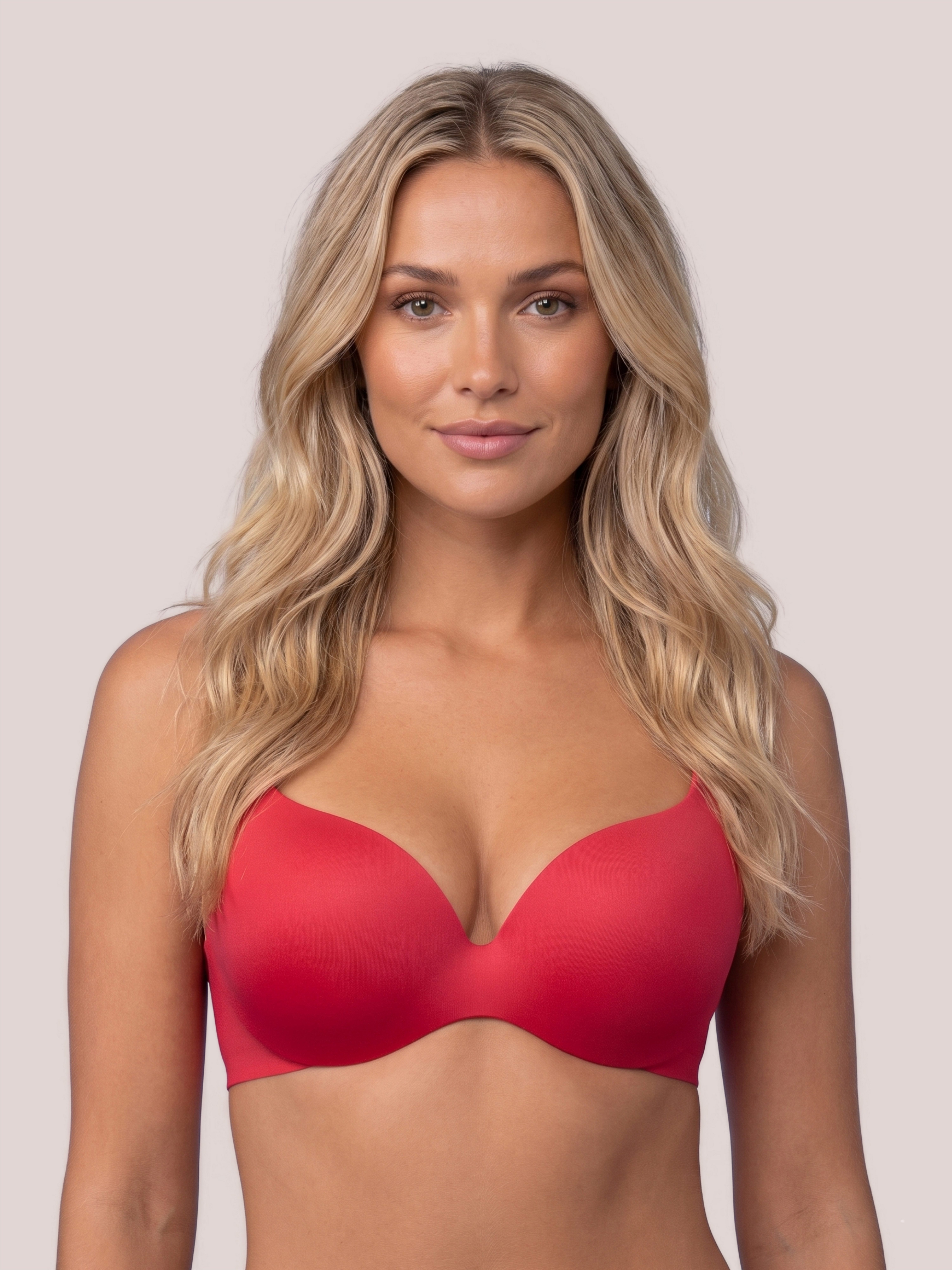 Royal Lounge Intimates T-Shirt-BH Royal Fit Komplett Nahtlos, gepolsterte Bügel. Scarlet Red