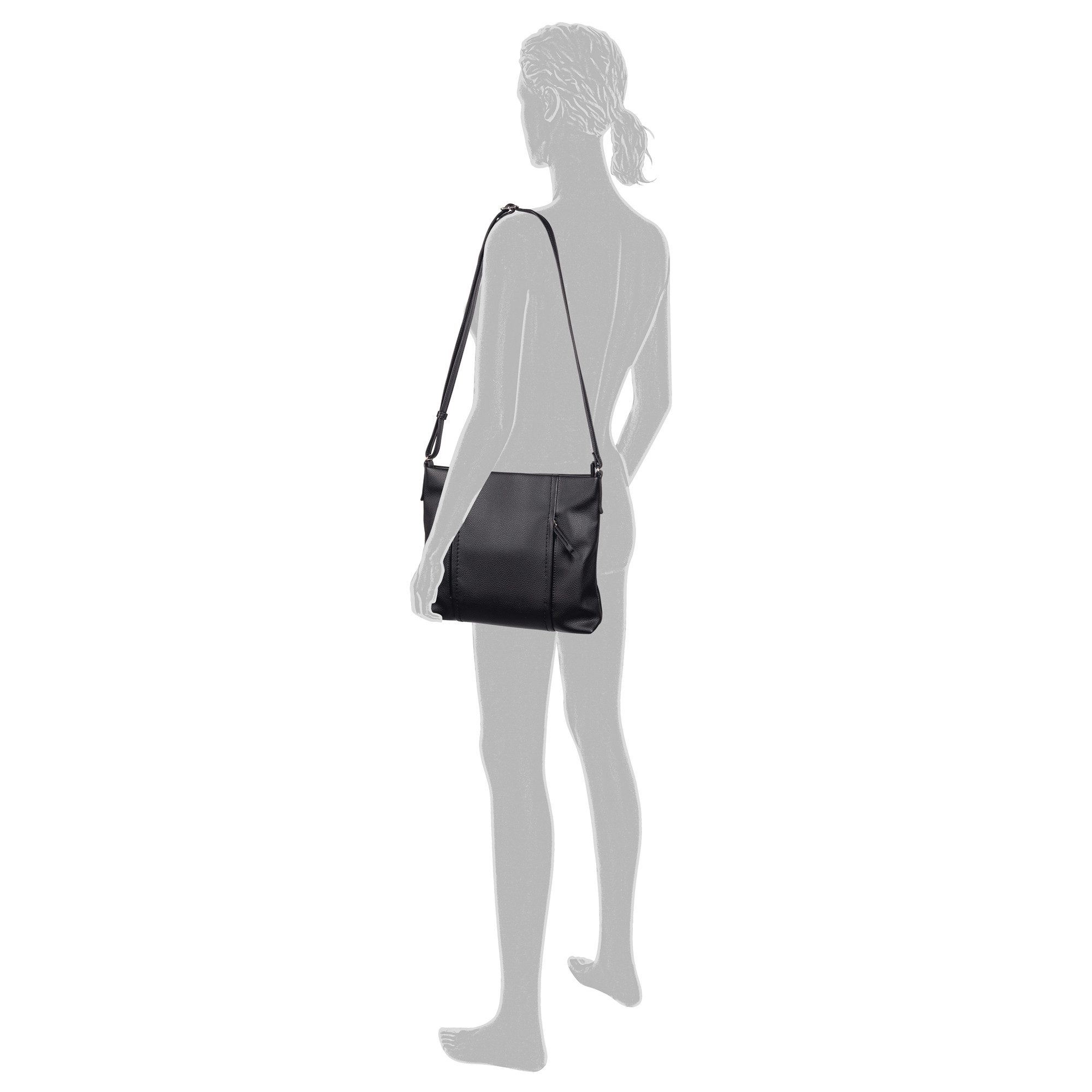 TOM TAILOR Hobo Beca, aus hochwertigem Kunstleder mit funktionalen Details