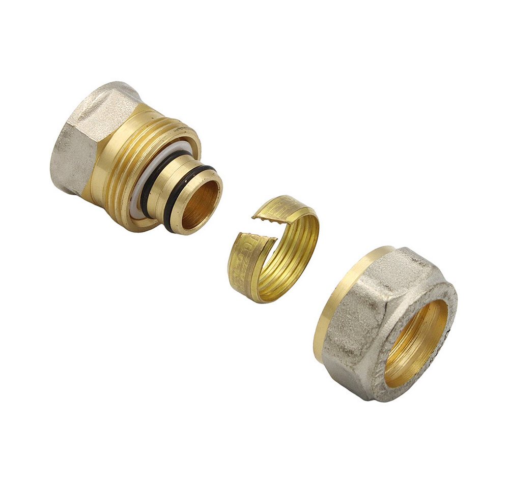 Thumbnail - PipeTec Deutschland Gewindefitting Klemmring Schraubfitting Übergang 20x2 mm 1/2 Zoll Innengewinde