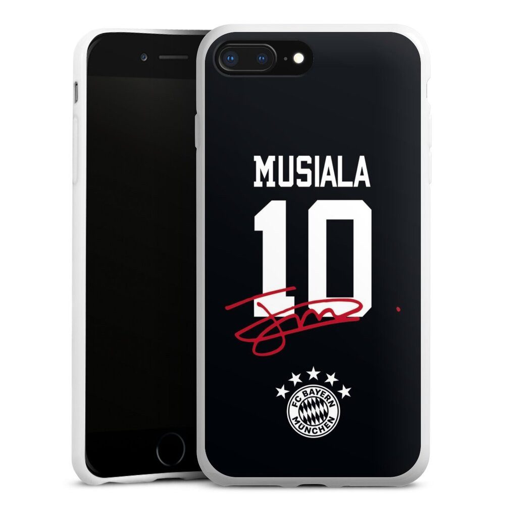 DeinDesign Handyhülle FC Bayern München Jamal Musiala FCB Musiala 10, Apple iPhone 7 Plus Silikon Hülle Bumper Case Handy Schutzhülle