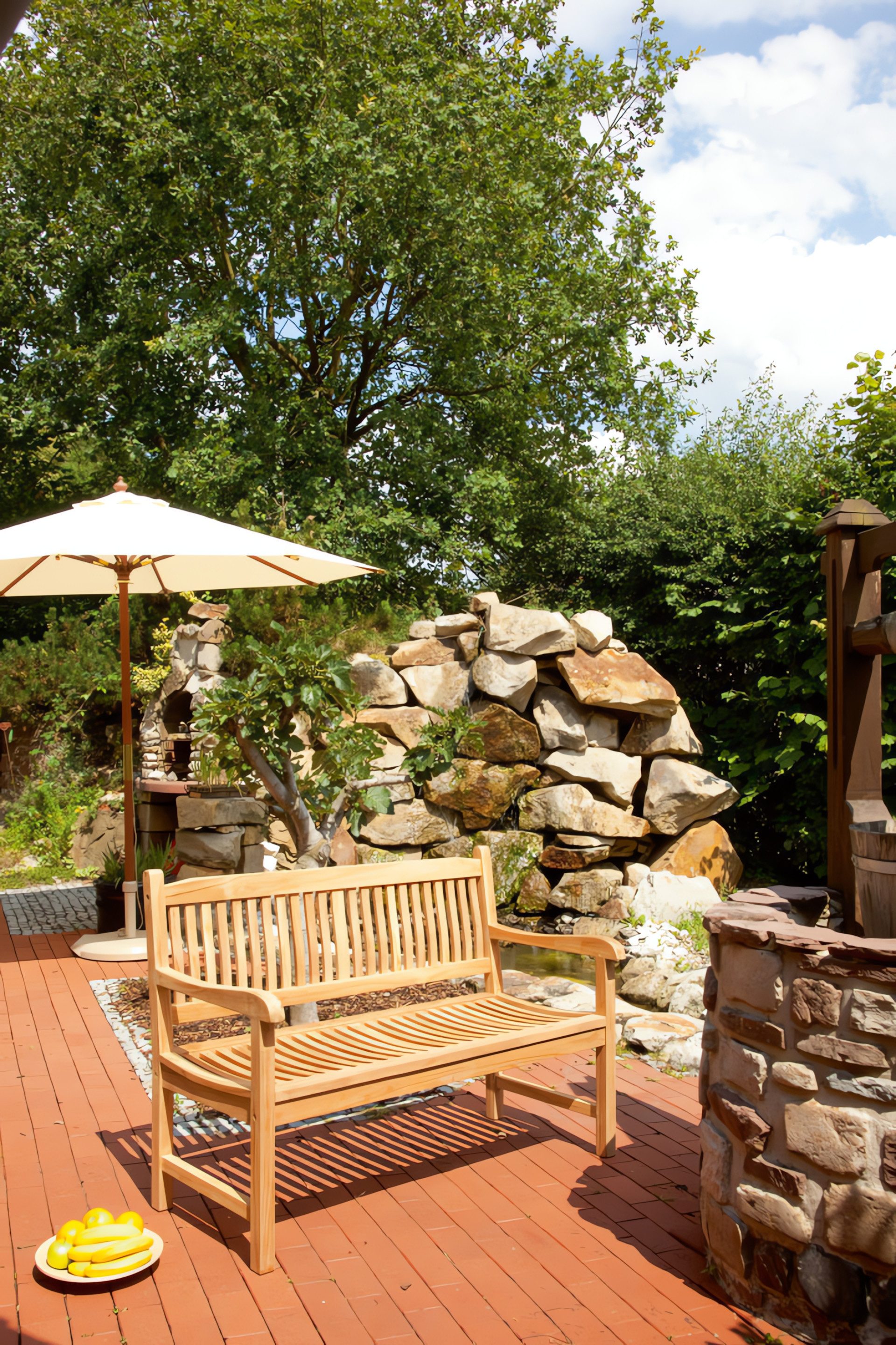 SonnenPartner Gartenbank Bank "Buckingham" 2 Sitzer Teakholz