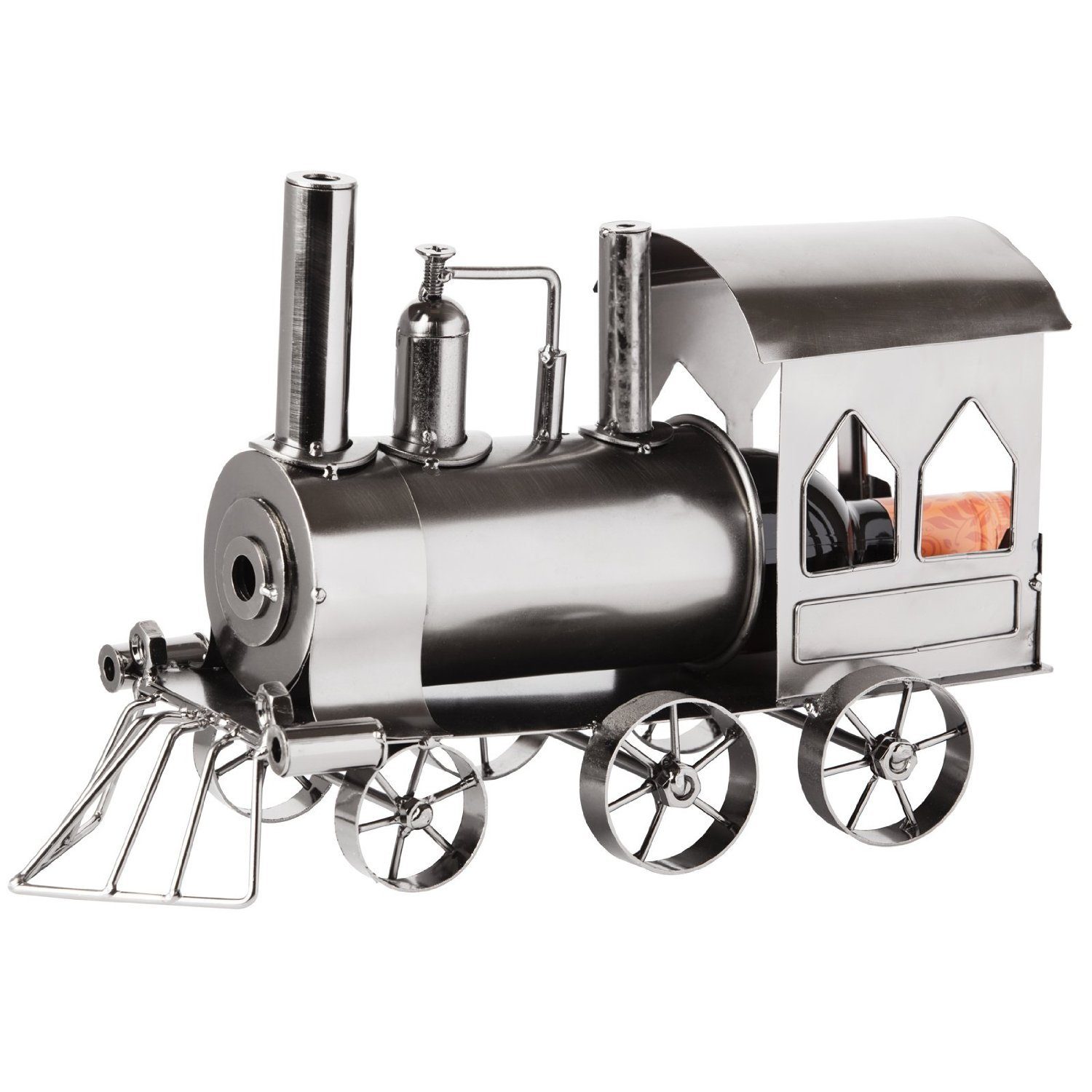 BRUBAKER Weinflaschenhalter Lokomotive, (Metall Skulptur, Wein günstig online kaufen