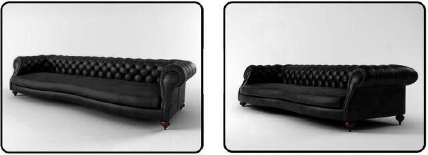 Chesterfield-Sofa DESIGN VINTAGE JVmoebel 2,50/3,0m XXL SOFORT, Europa SOFA SOFA COUCH Made in BIG