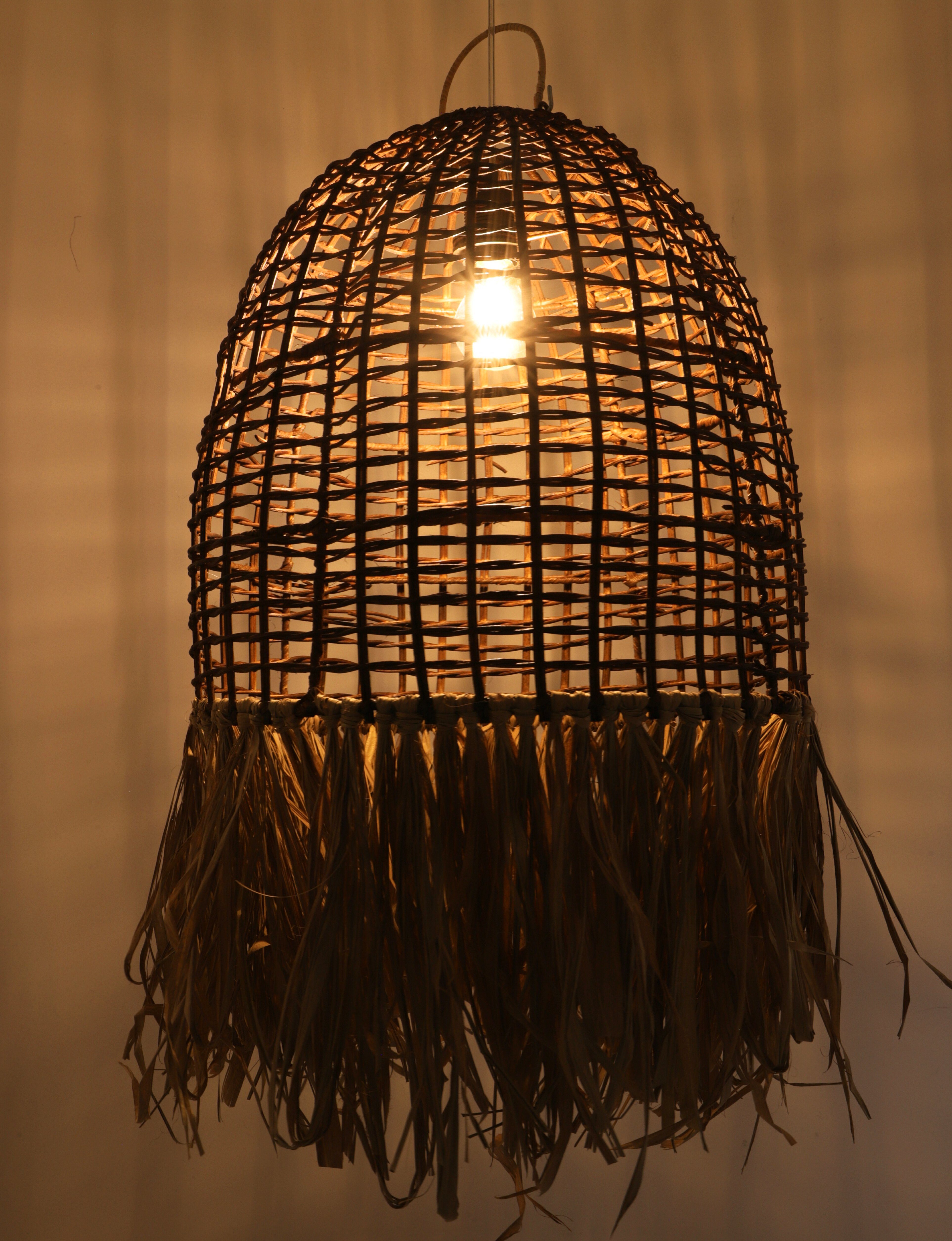 Guru-Shop Deckenleuchten Deckenlampe, in Bali handgemacht aus.., Leuchtmittel nicht inklusive