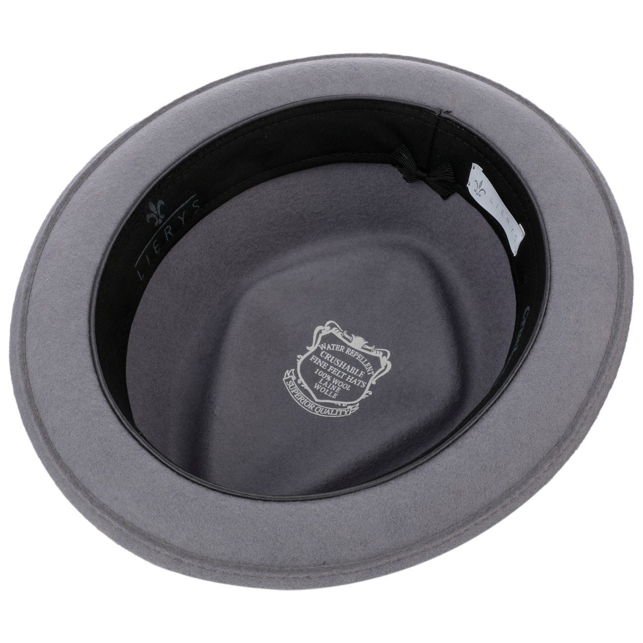 Lierys Fedora (1-St) Fedora mit Ripsband, Made in Italy