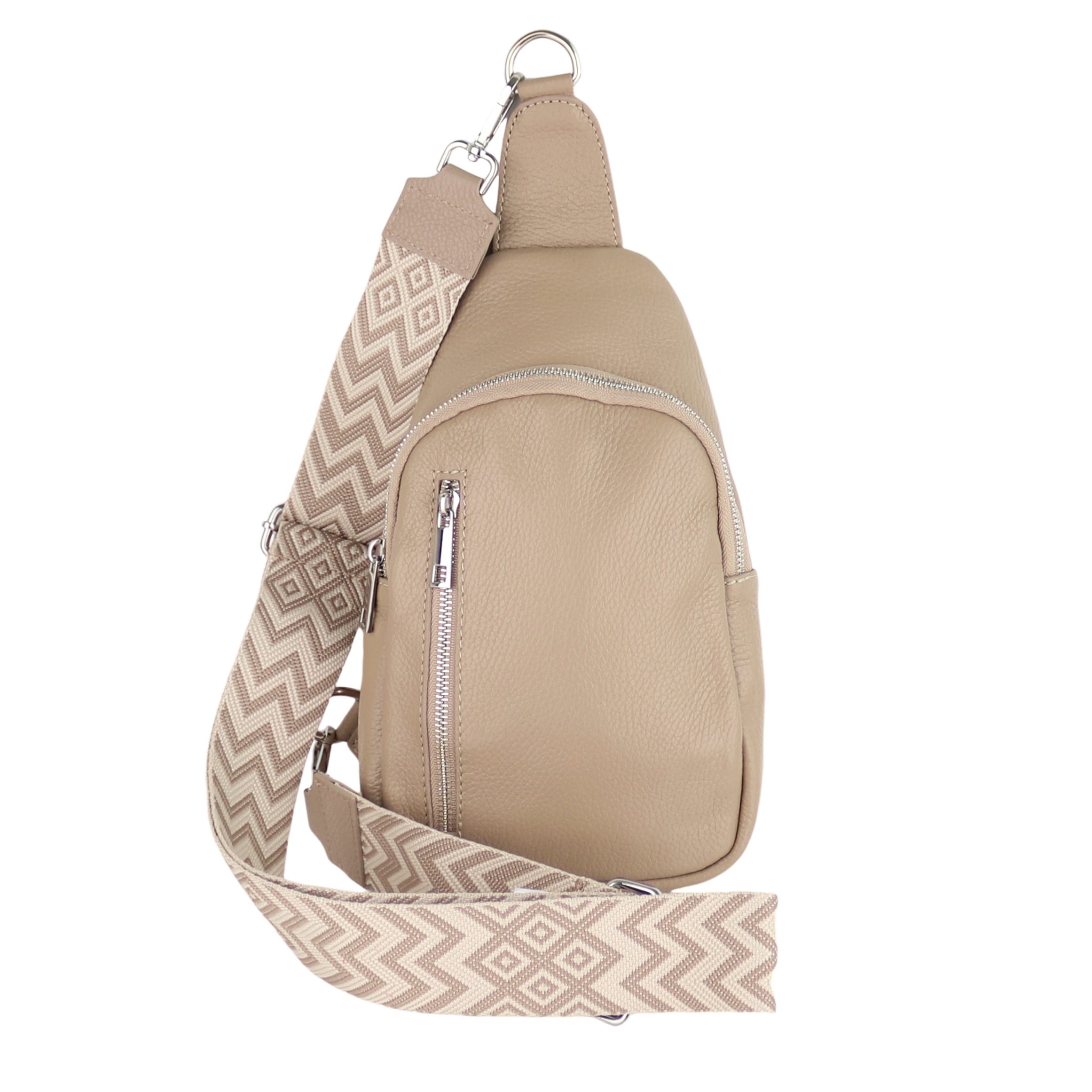 MIRROSI Umhängetasche Sling Bag,Brusttasche, aus Echtleder, Made in Italy ( günstig online kaufen