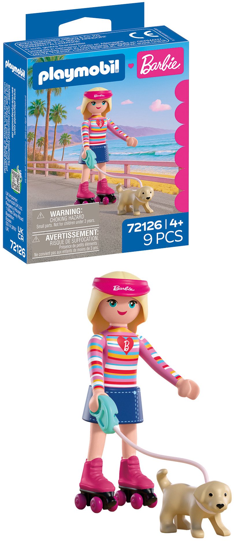Playmobil® PLAYMOBIL x Barbie™ Malibu (72126), Barbie™ Konstruktions-Spielset, (9 St), Made in Europe