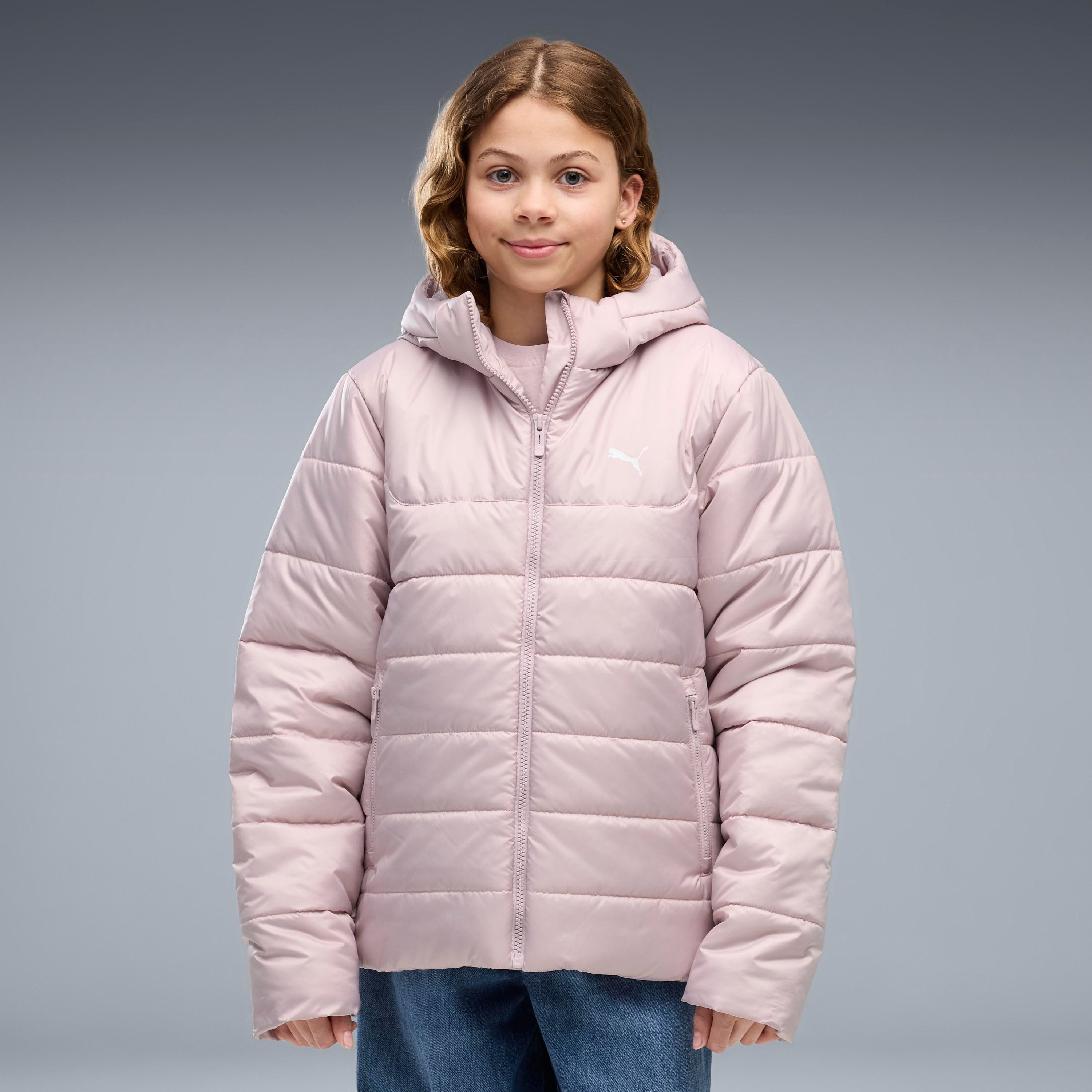 PUMA Winterjacke ESS HOODED PADDED JACKET mit Kapuze, entspannte Passform