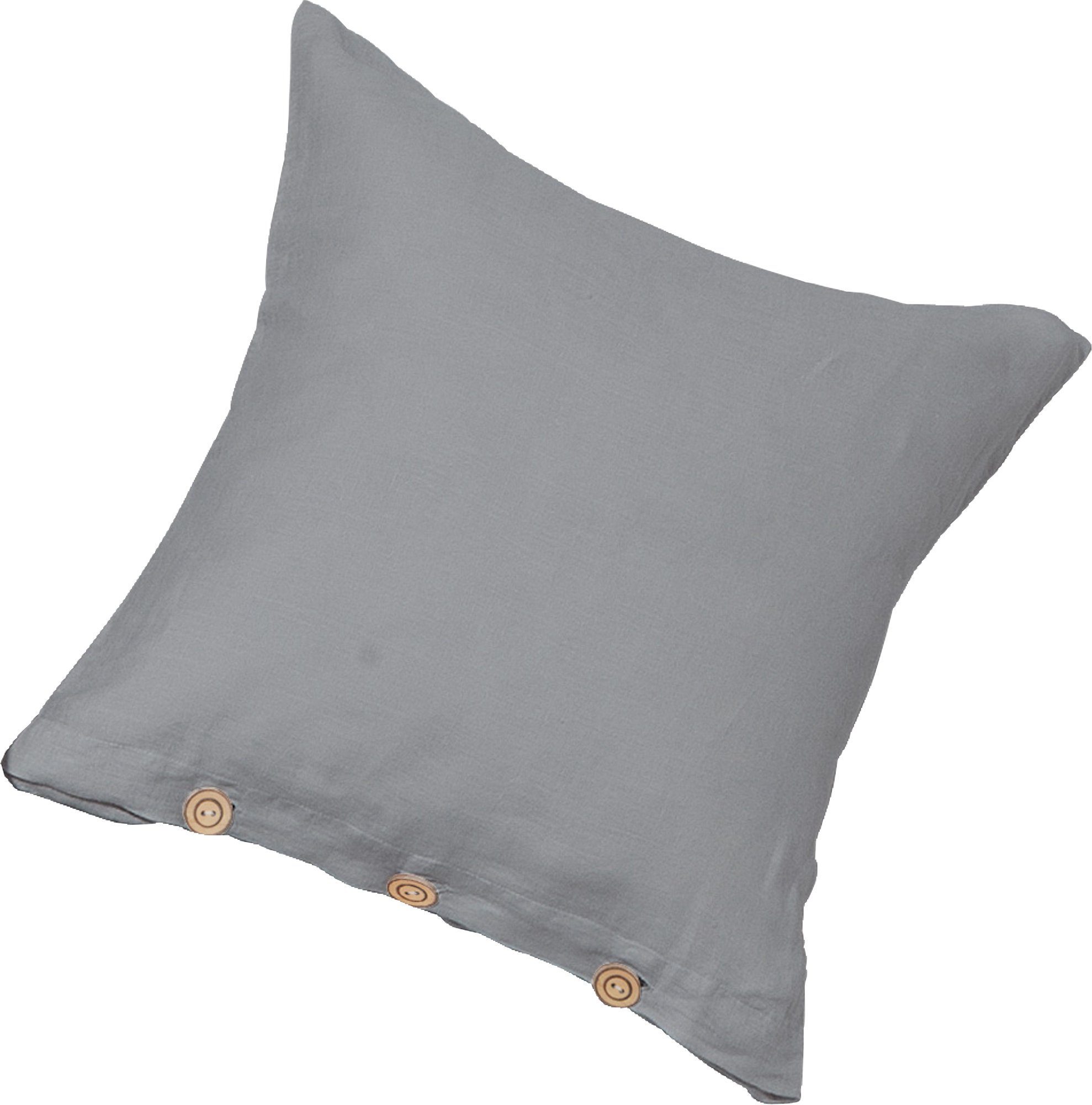 Erwin Müller Kissenbezug Kuschelkissenbezug "Deggendorf", Halbleinen Uni