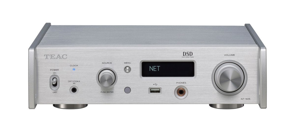 TEAC NT-505-X USB Network DAC Pre-amplifier Netzwerkplayer Silver