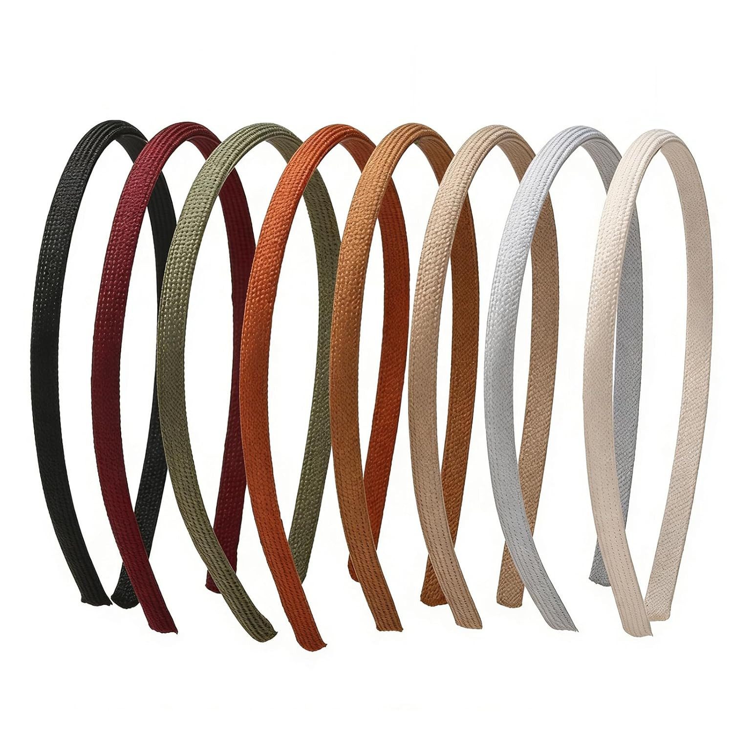 Zaewry Haarreif 6/7-teiliges Set Retro-Haarreifen, schmale Haarbänder, Haarschmuck für Damen und Mädchen