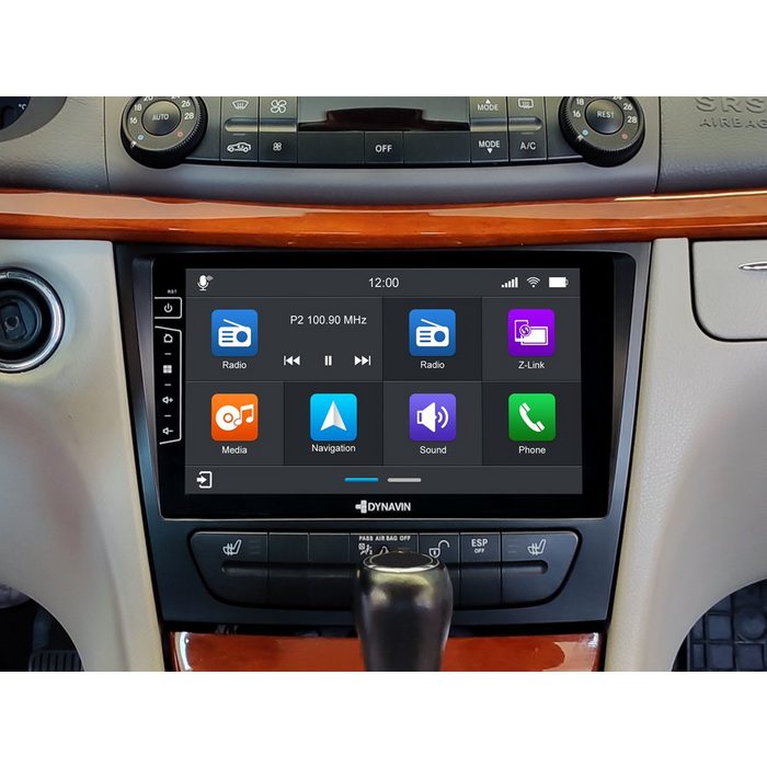 Dynavin Dynavin D8-W211 Pro Android Navigationssystem für Mercedes E-Klasse mit 9-Zoll Touchscreen inklusive eingebautem DAB Apple CarPlay und Android Auto Unterstützung Stereoanlage