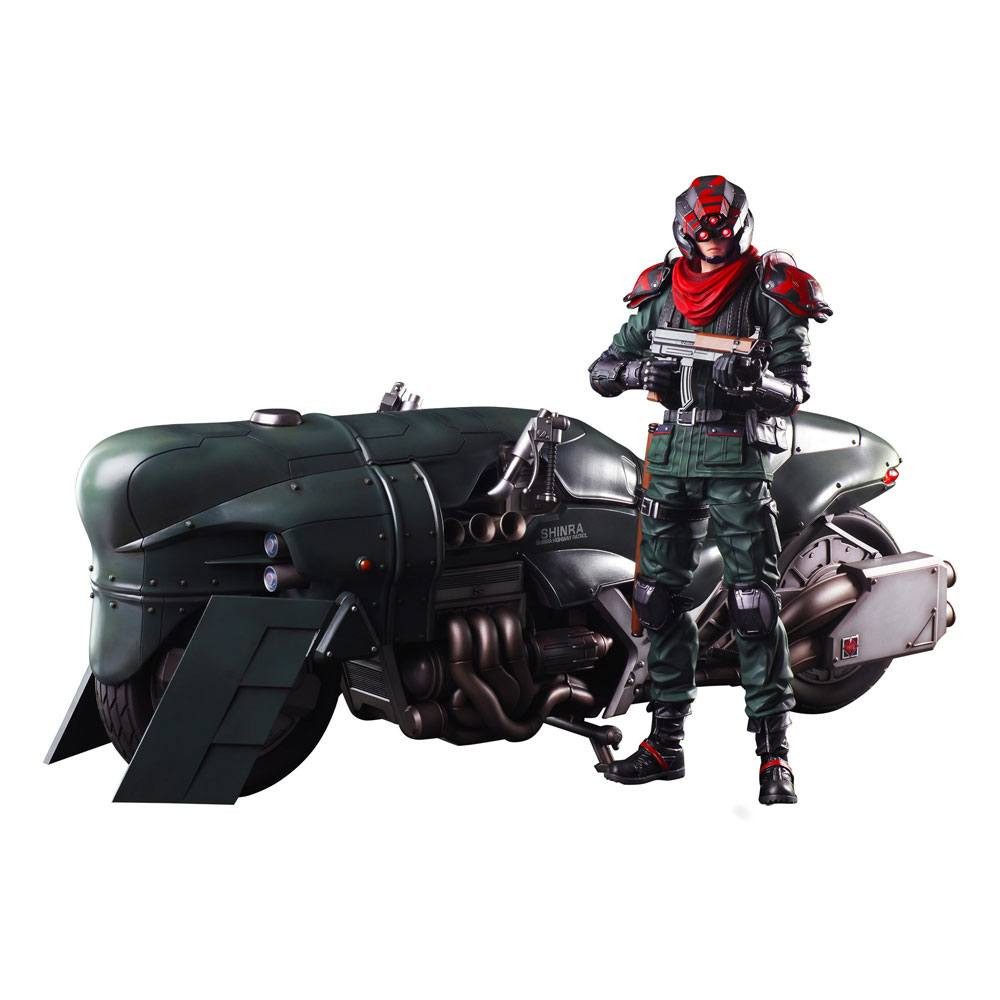 Square Enix Erotik-Actionfigur FFVII Remake Play Arts Kai & Shinra Elite Security Officer & Bike
