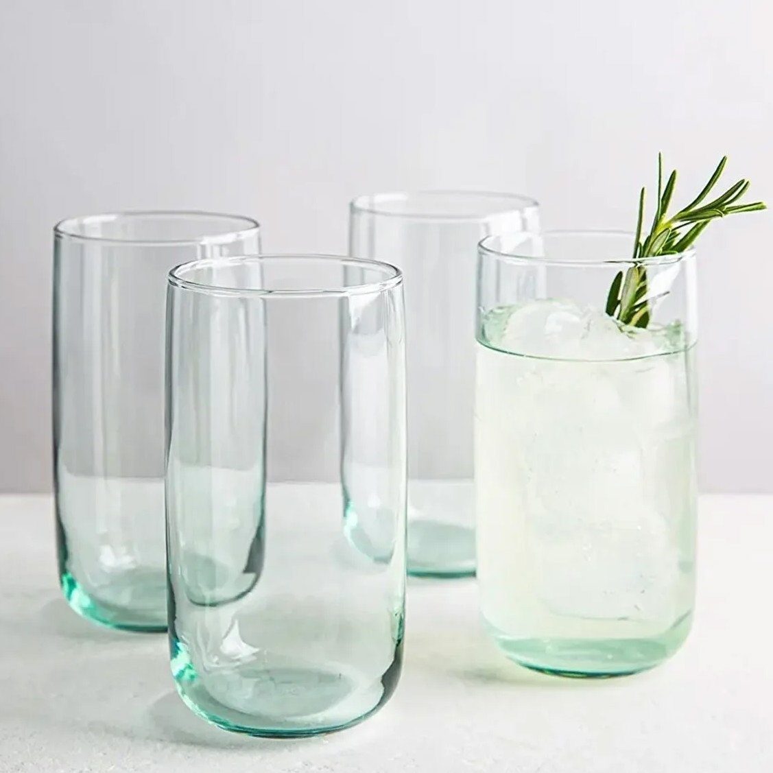 Pasabahce Longdrinkglas 4-Teilig Iconic Стаканы для воды recycletes Ikonisches Glas 365 cc