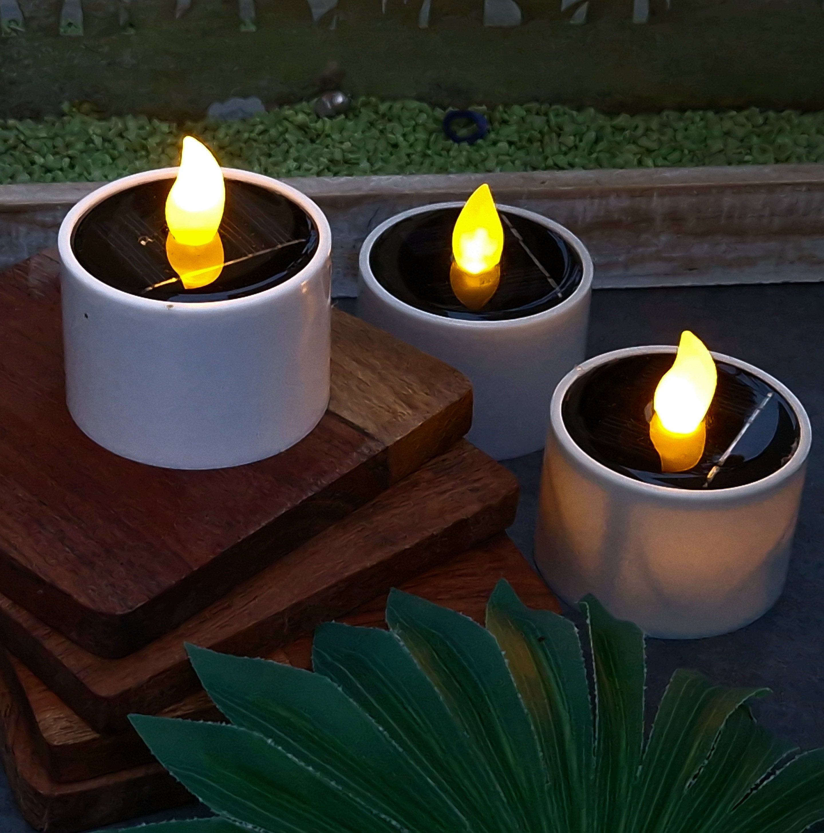 MARELIDA LED-Kerze LED Solar Teelichter Garten günstig online kaufen