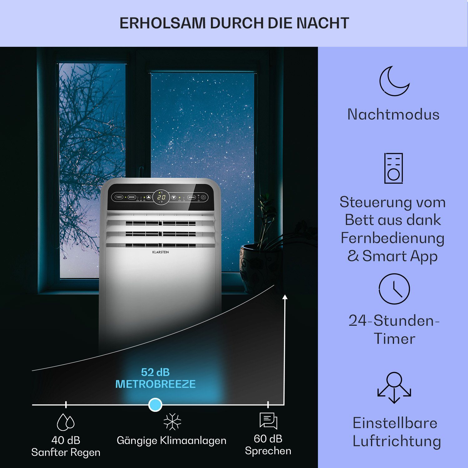 klimaanlage York 12k, Air Smart Klimagerät Kühlgerät New Klarstein Metrobreeze mobil Klimagerät Conditioner Luftkühler