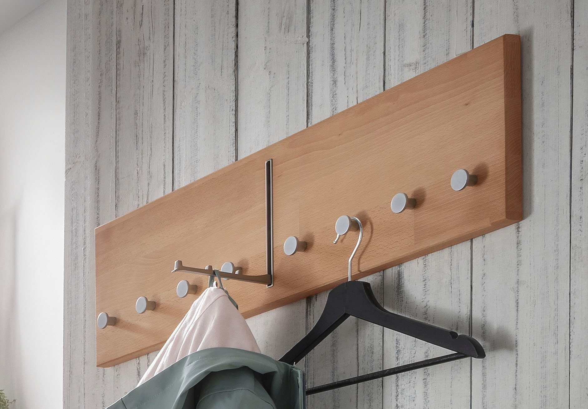 Home affaire Hakenleiste Dura, aus FSC®-zertifiziertem Massivholz, Breite 50 oder 80 cm