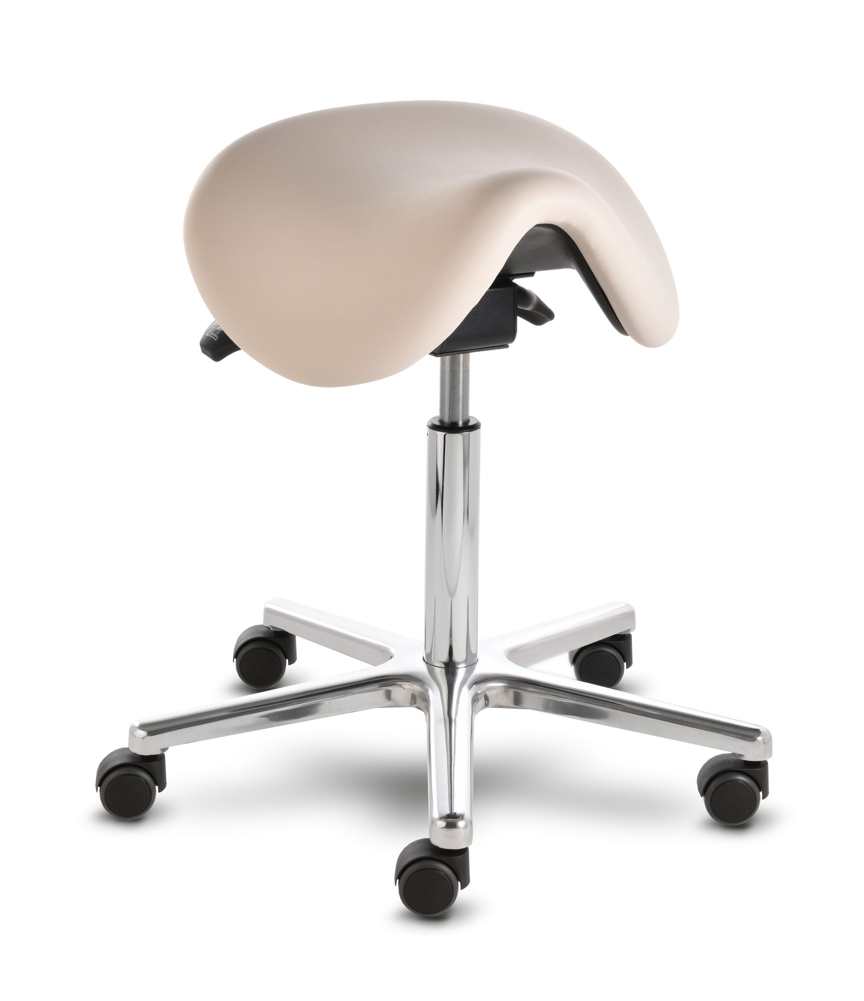 Arbeitshocker Sattelhocker docy® dent 4616, Sitzhöhe ca. 55 - 75 cm