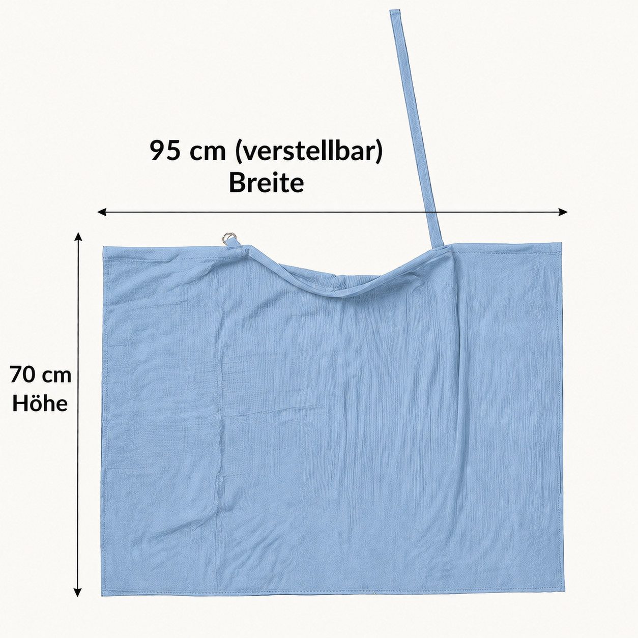 ILOKEN Stillschal Stilltuch aus Baumwolle mit verstellbarem Band, (1-St), Atmungsaktiv; verstellbar; diskreter Sichtschutz; faltbar