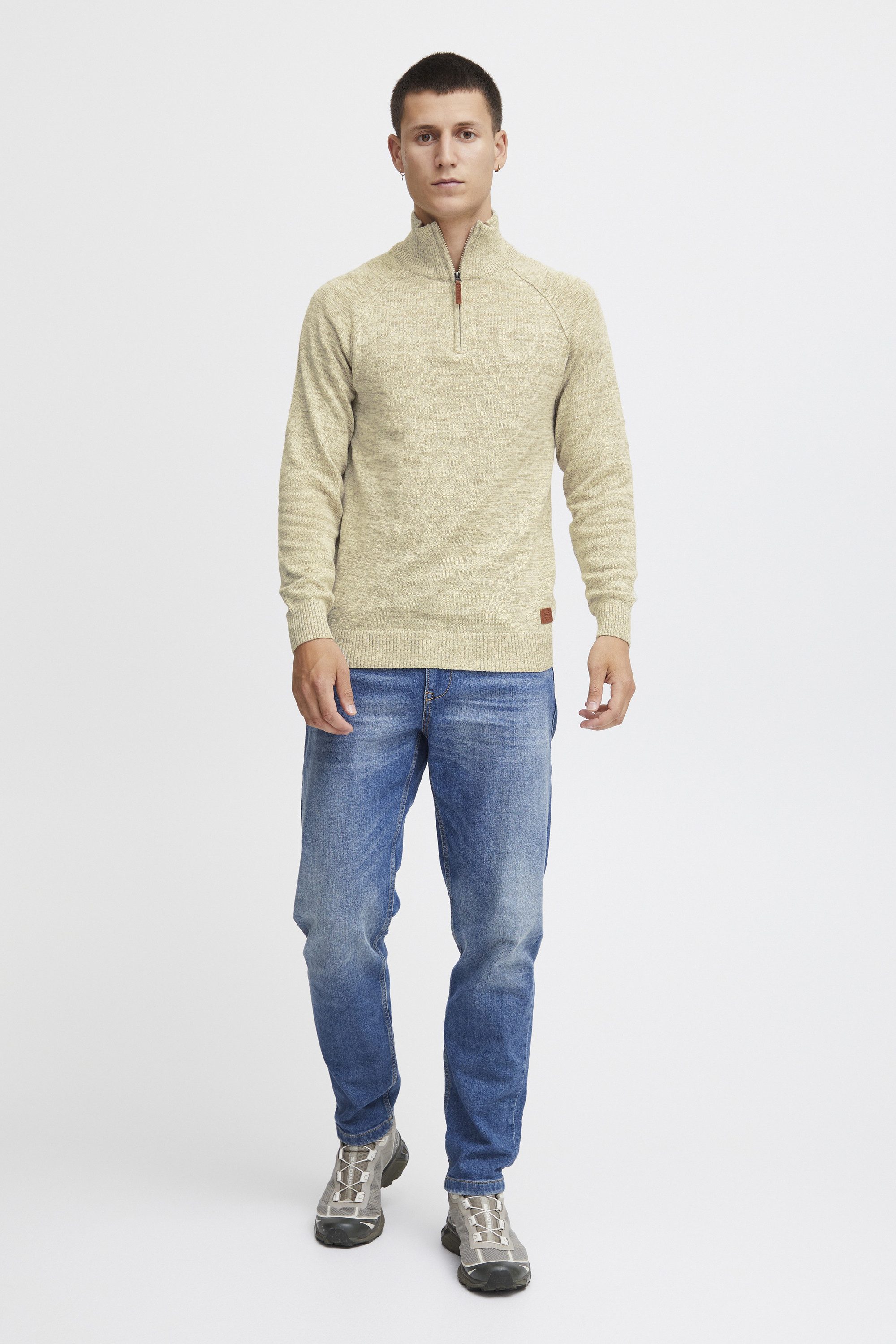 Blend Troyer BHDanovan Strickpullover in MeLange-Optik