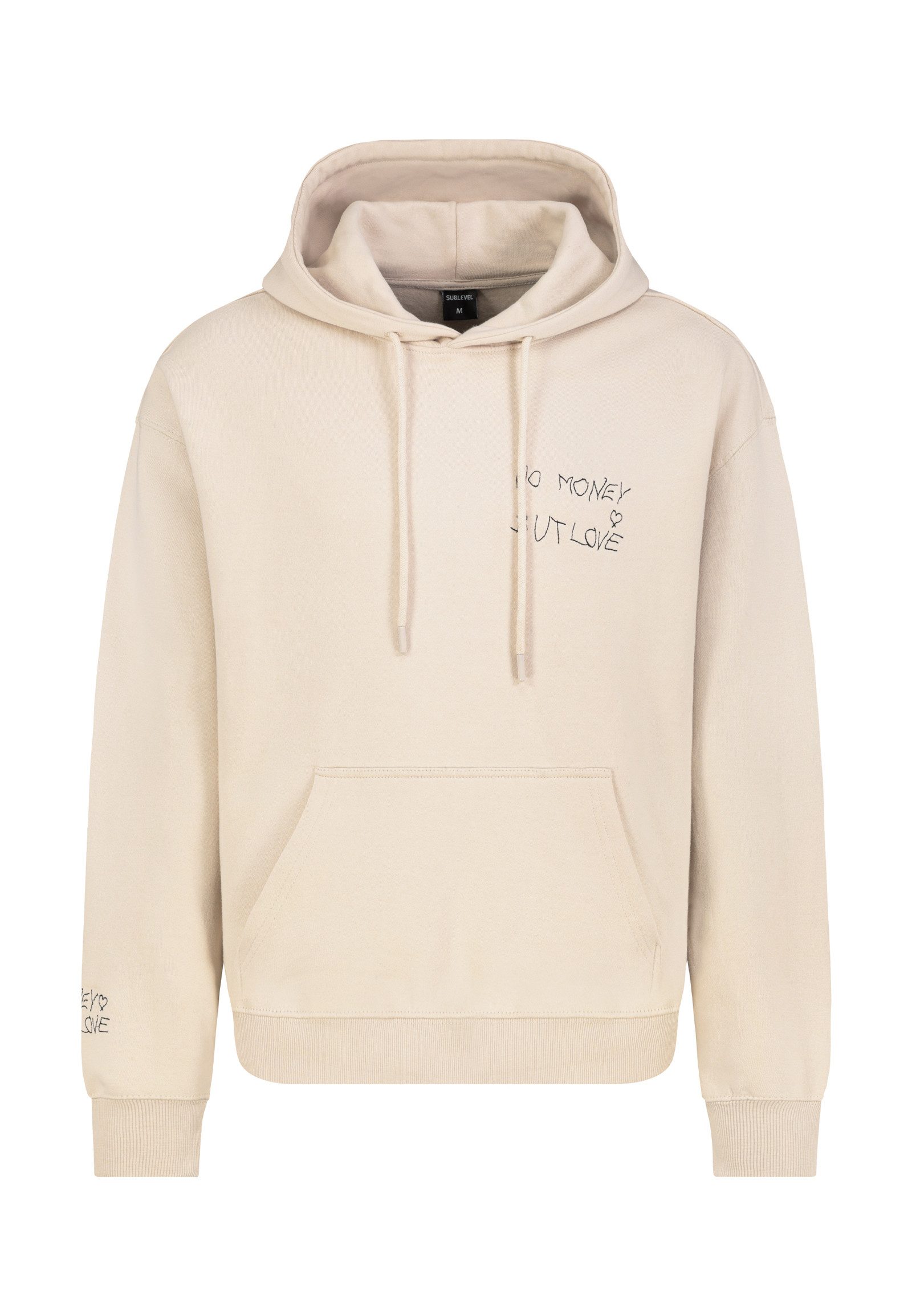 SUBLEVEL Hoodie Herren Kapuzenpullover mit Stickerei günstig online kaufen