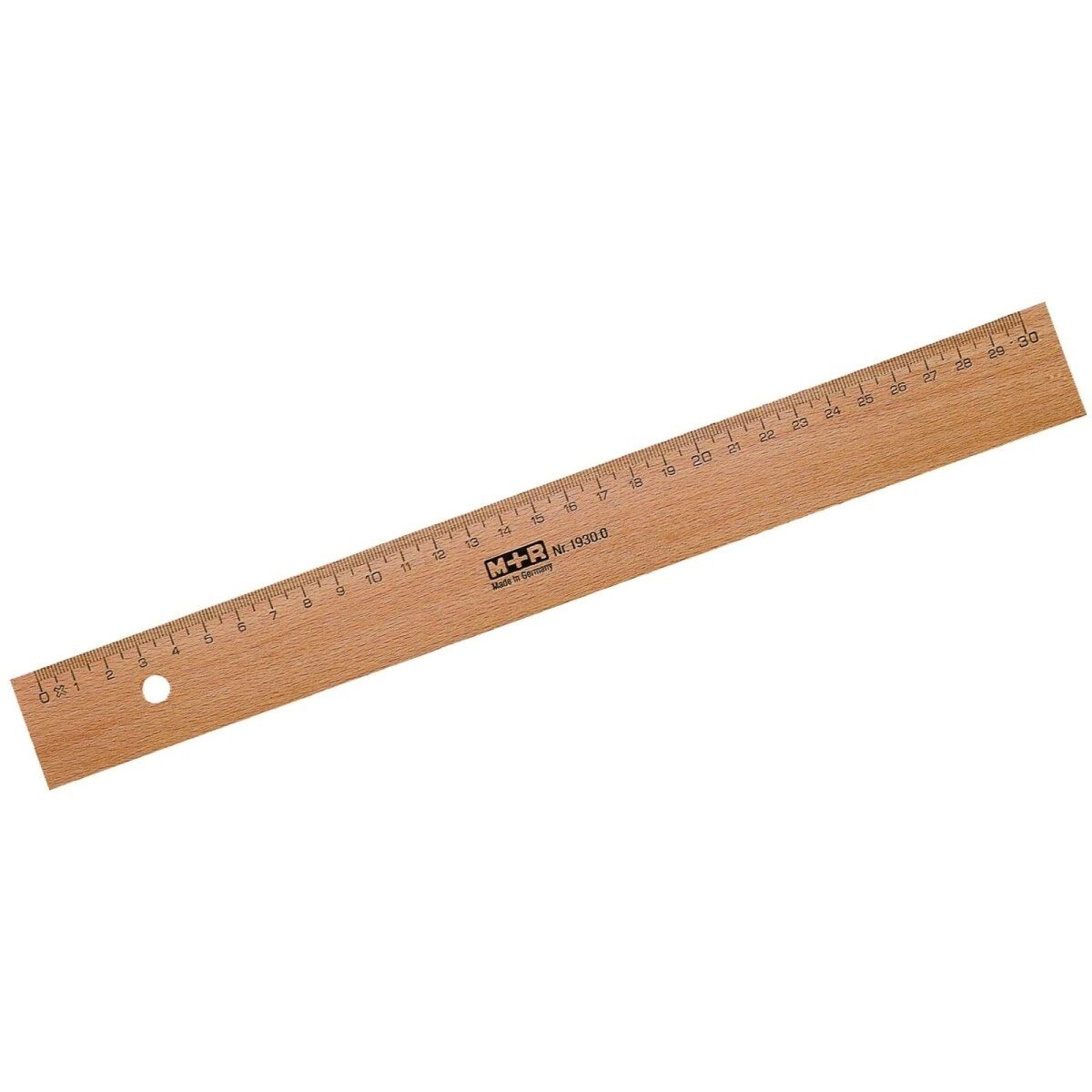 Lineal Lineal Holz 30cm Buche Metalleinlage