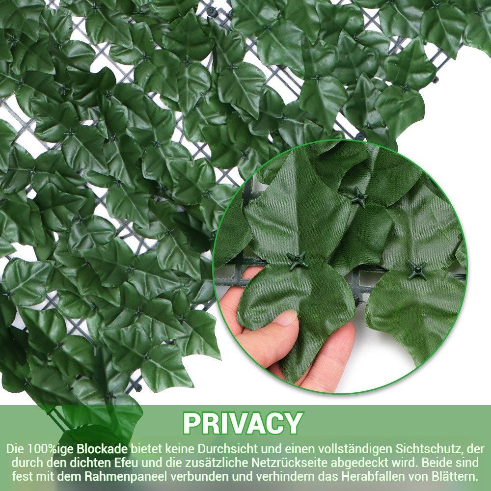 BlingBin Kunsthecken-Sichtschutz Künstliche Efeu Hecke Sichtschutz, Balkon günstig online kaufen