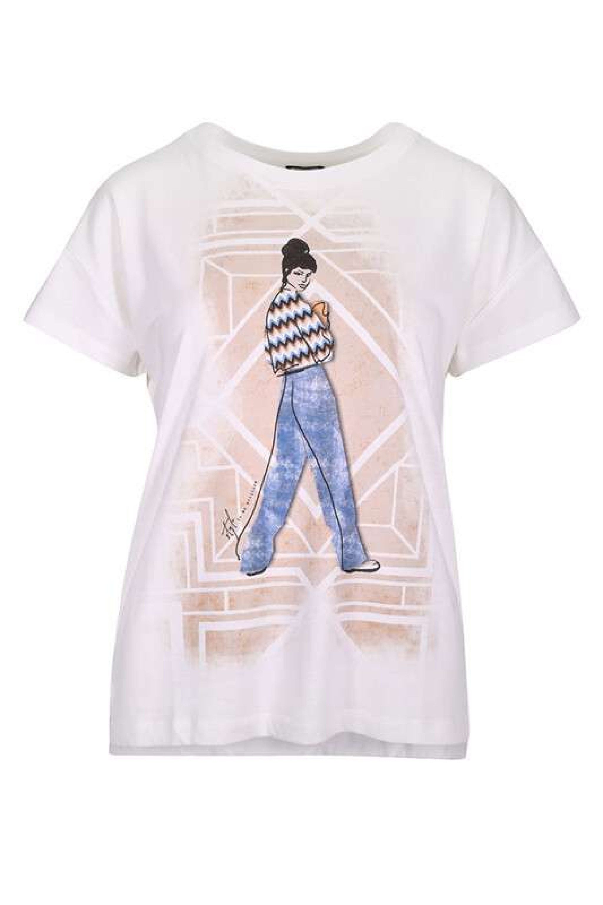 Kurzarmshirt 1/2 A. SHIRT FRAU
