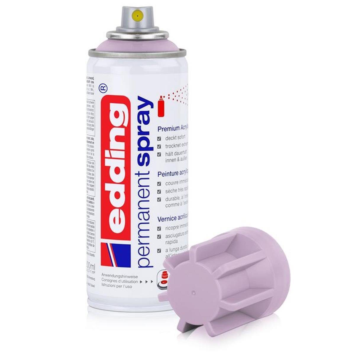 Acryllack light Sprühfarbe Permanent ml edding (3er Spray 200 lavender Pack) edding