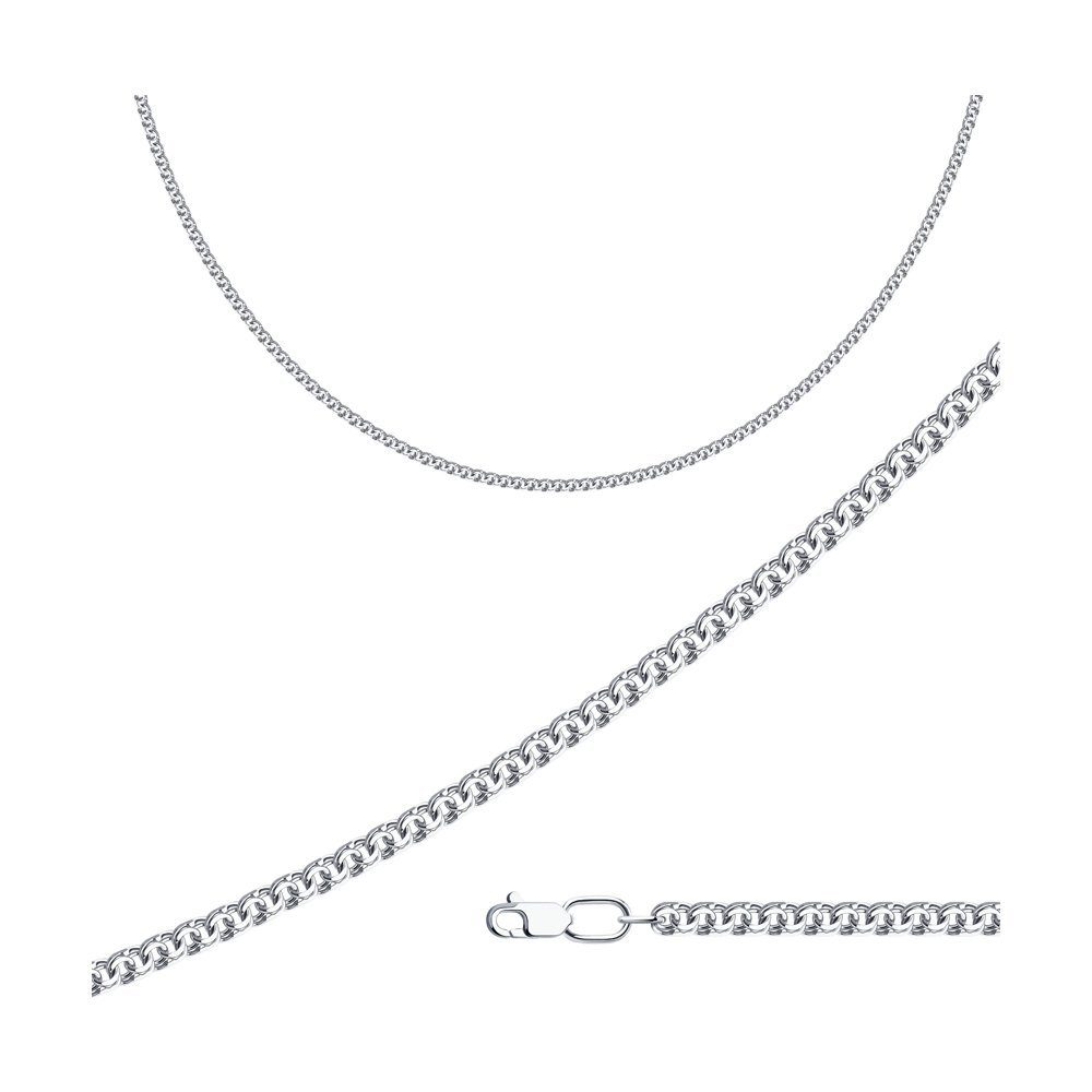 Herren Schmuck Zolotoy Silberkette Garibaldi 3,2 mm 925 Silber 968140504 Halskette Silberketten (1-tlg., inklusive), Silberschmu