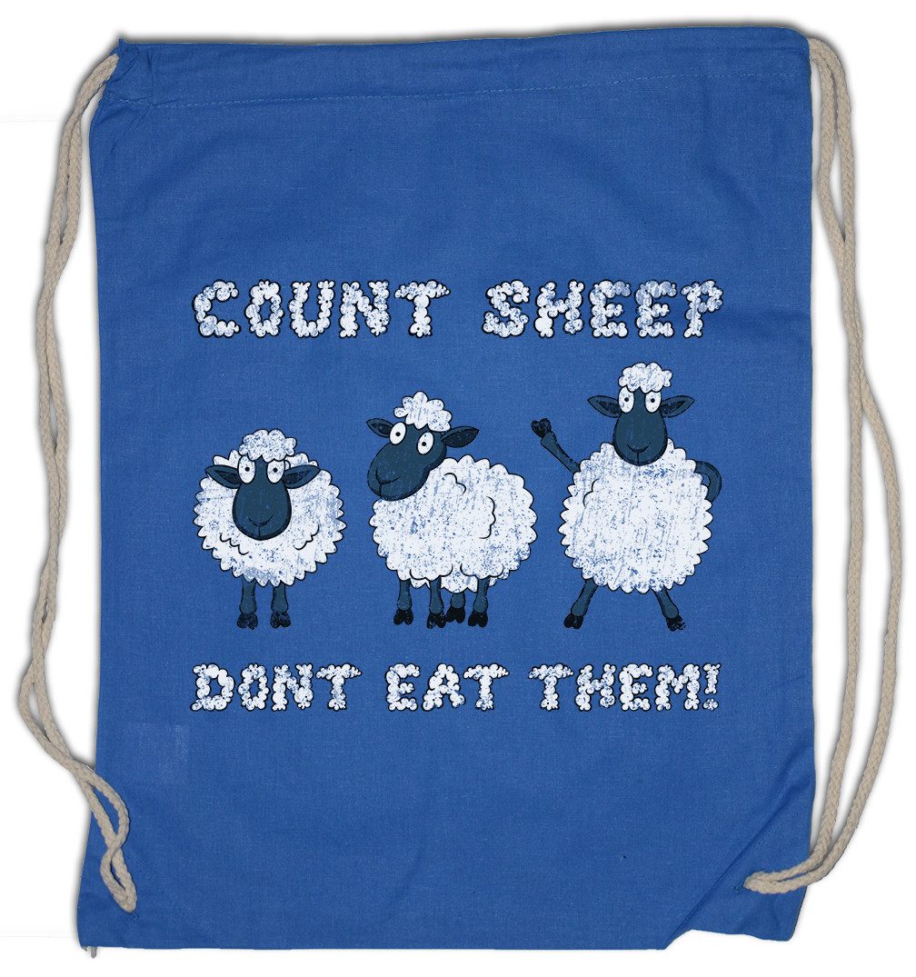 Urban Backwoods Turnbeutel Count Sheep Turnbeutel Schafe Schäfchen Zählen Deichschaf Veganer (1-tlg), Animal Welfare Vegetarier Vegan