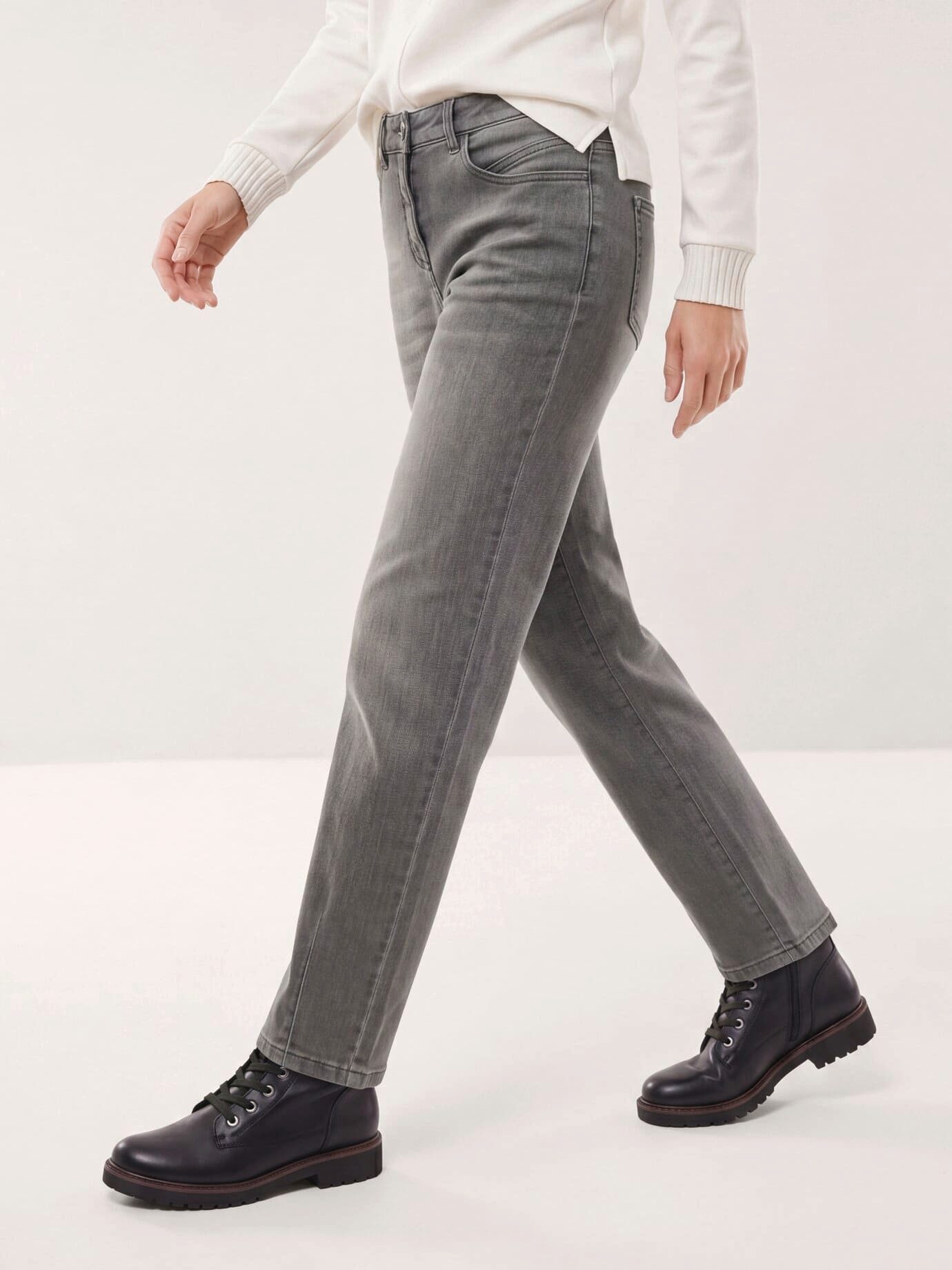 Walbusch Regular-fit-Jeans Damen Barrel Jeans Regular fit, modern