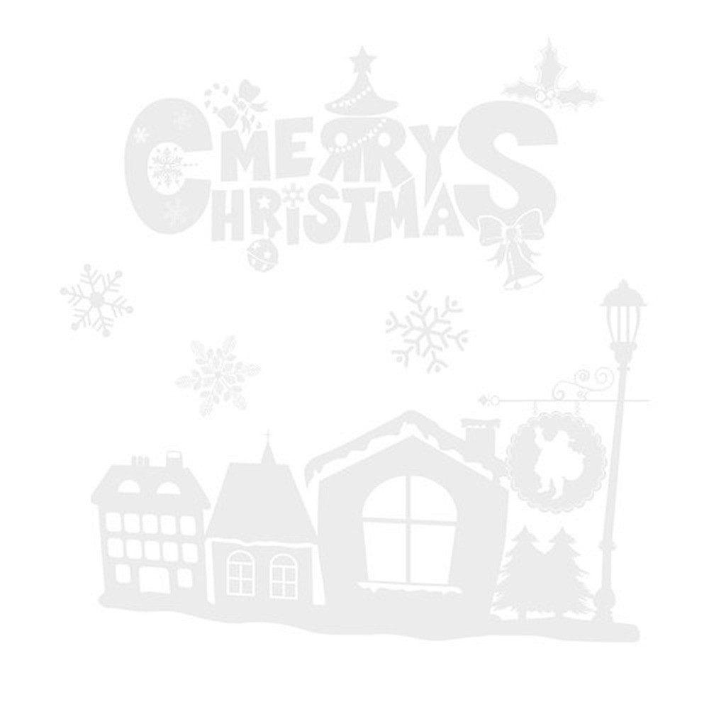 Ruhhy Fenstersticker Weihnachts-Fensteraufkleber, glatt, Die 66 cm großen Aufkleber schaffen stimmungsvolle Akzente