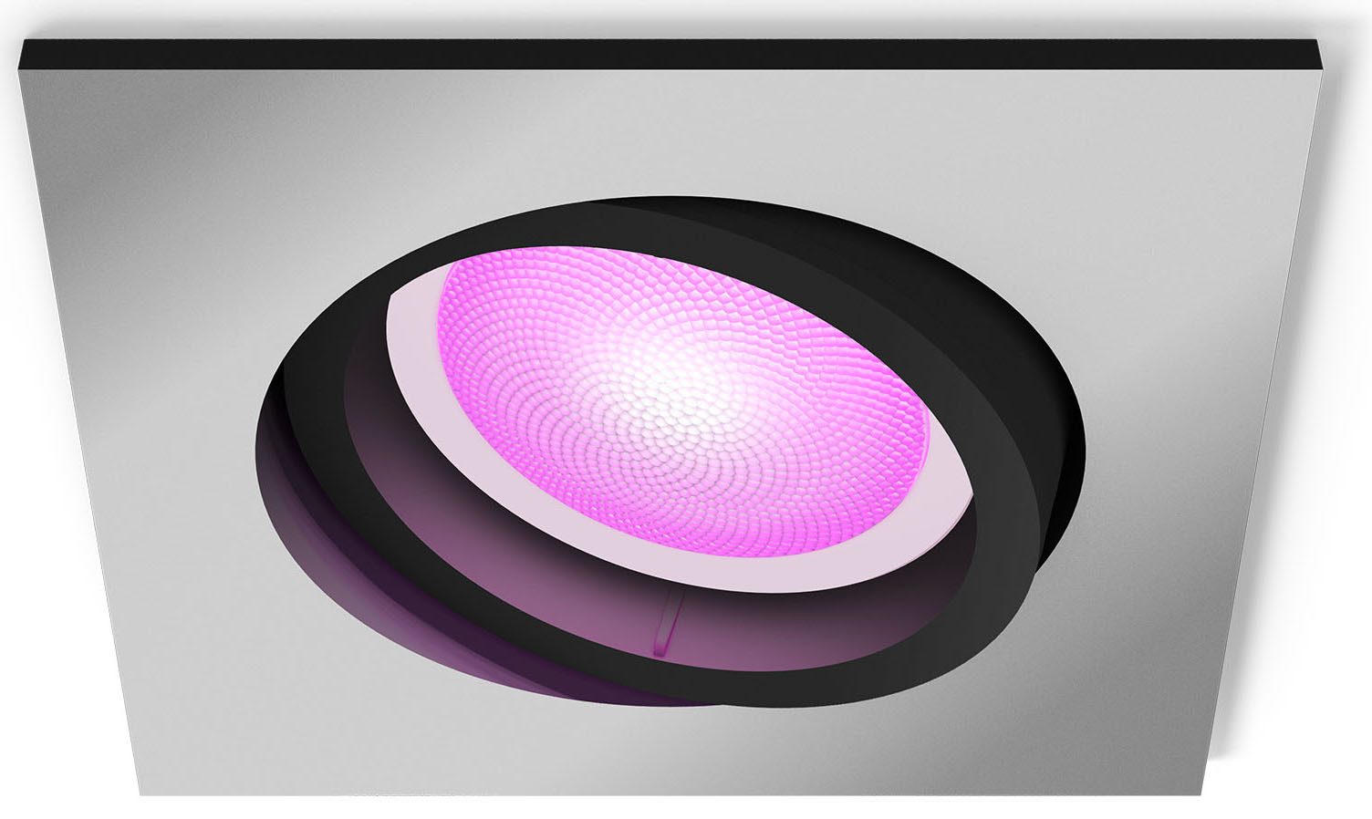 Philips Hue LED Einbauleuchte White & Color Ambiance Centura Einbauspot eckig, Abschaltautomatik, Bluetooth, CCT - über Fernbedienung, Dimmfunktion, Farbsteuerung, Farbwechsel, Leuchtdauer einstellbar, Memoryfunktion, Nachtlichtfunktion, RGB, Smart Home, Timerfunktion, dimmbar über Fernbedienung, erweiterbar, mehrere Helligkeitsstufen, LED wechselbar, RGB