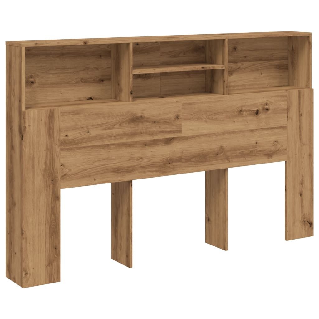 vidaXL Bett Kopfteilschrank Artisan-Eiche 180 x 19 x 103,5 cm Holzwerkstoff (1-tlg)