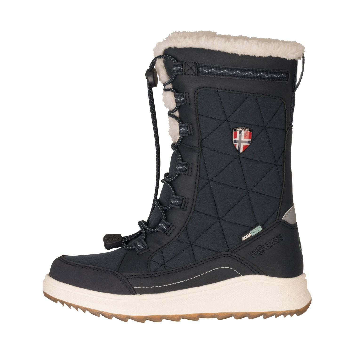 TROLLKIDS GIRLS ARENDAL WINTER BOOTS PRO Winterstiefel wasserdicht, mit profiliertem Gummi-Laufsohlenmaterial, für Kinder